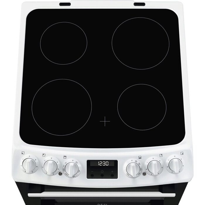 AEG CCX1530ACW 55cm Double Oven Electric Cooker with Ceramic Hob - White thumbnail image