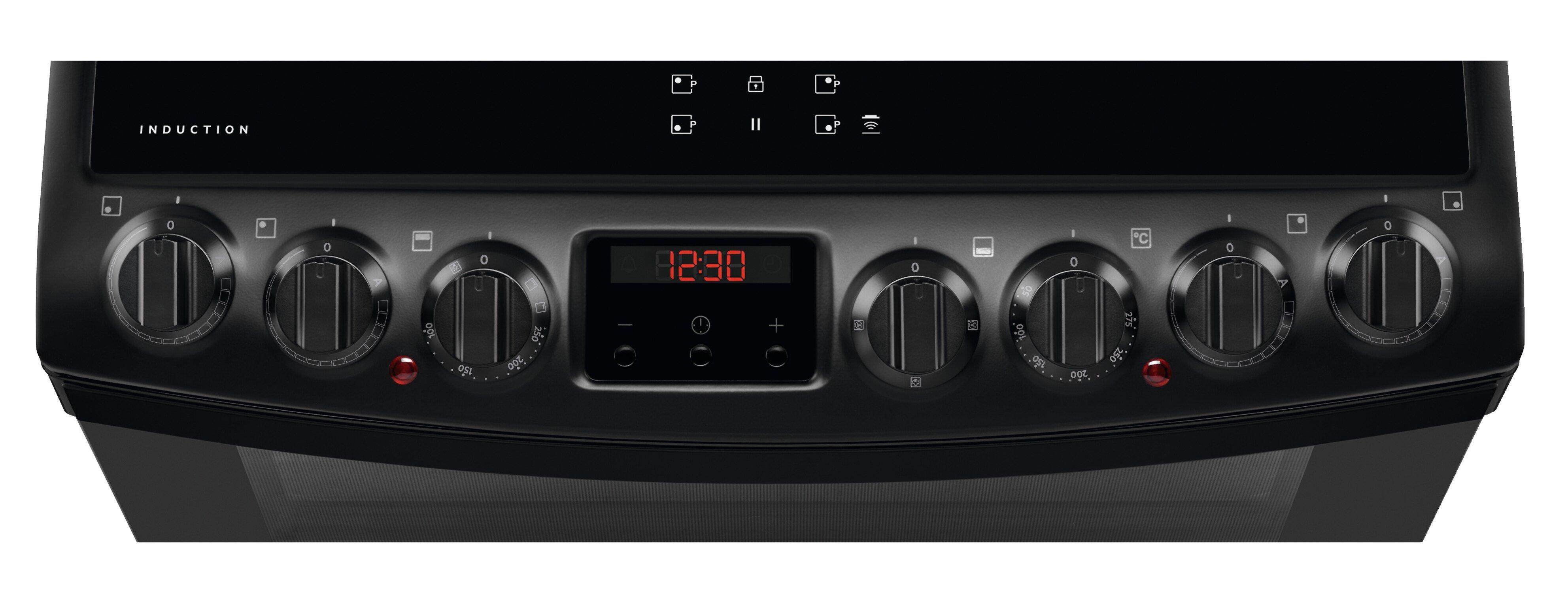 AEG CIB6742MCB 60 cm Induction Double Electric Cooker - Matte Black thumbnail image