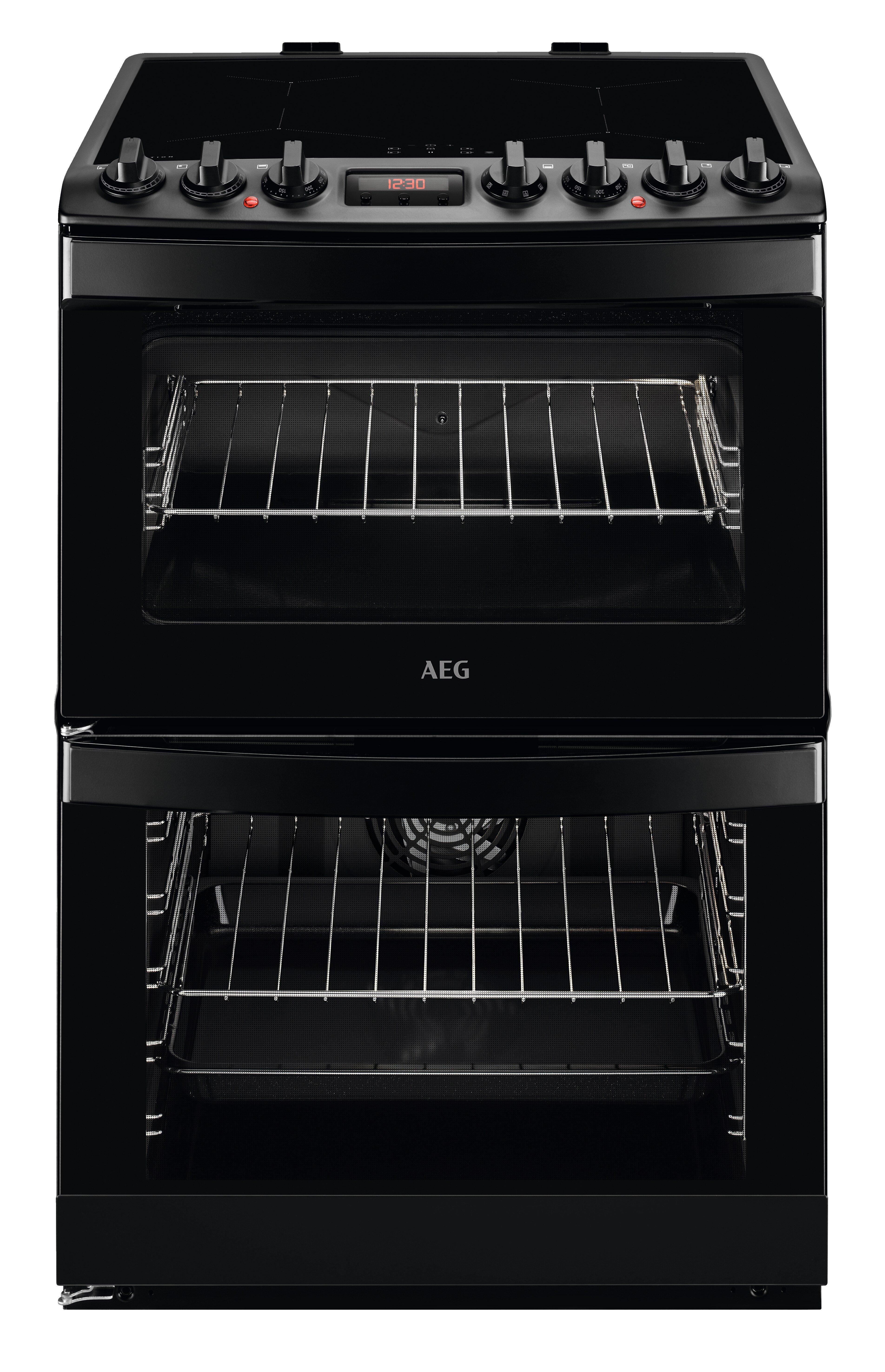 AEG CIB6742MCB 60 cm Induction Double Electric Cooker - Matte Black thumbnail image