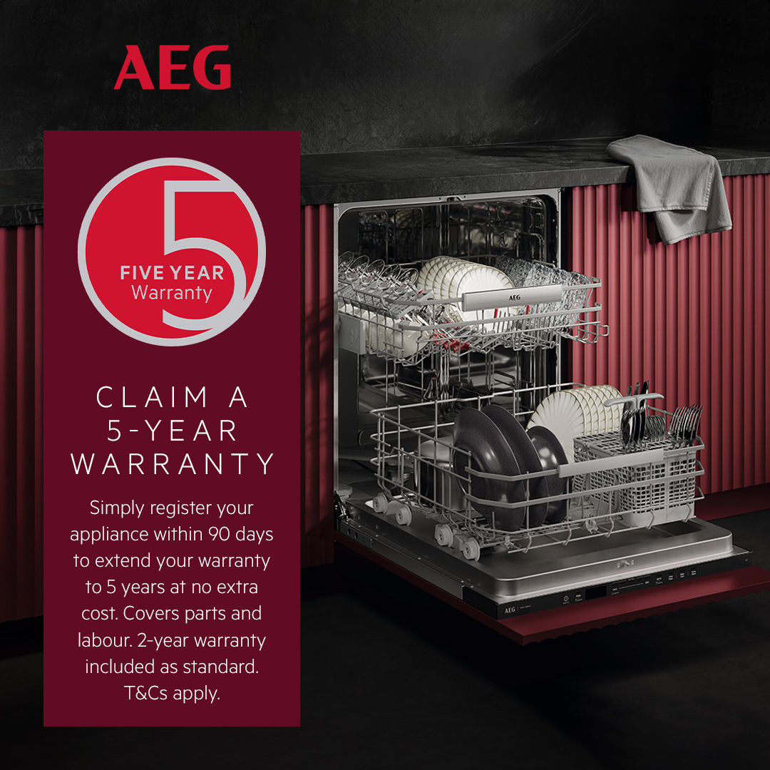 AEG FFX52507ZW Slimline Dishwasher - White - 10 Place Settings thumbnail image