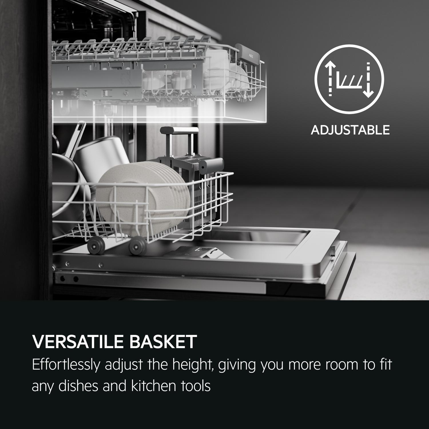 AEG GF5200D2SNM Dishwasher - Stainless Steel - 14 Place Settings thumbnail image
