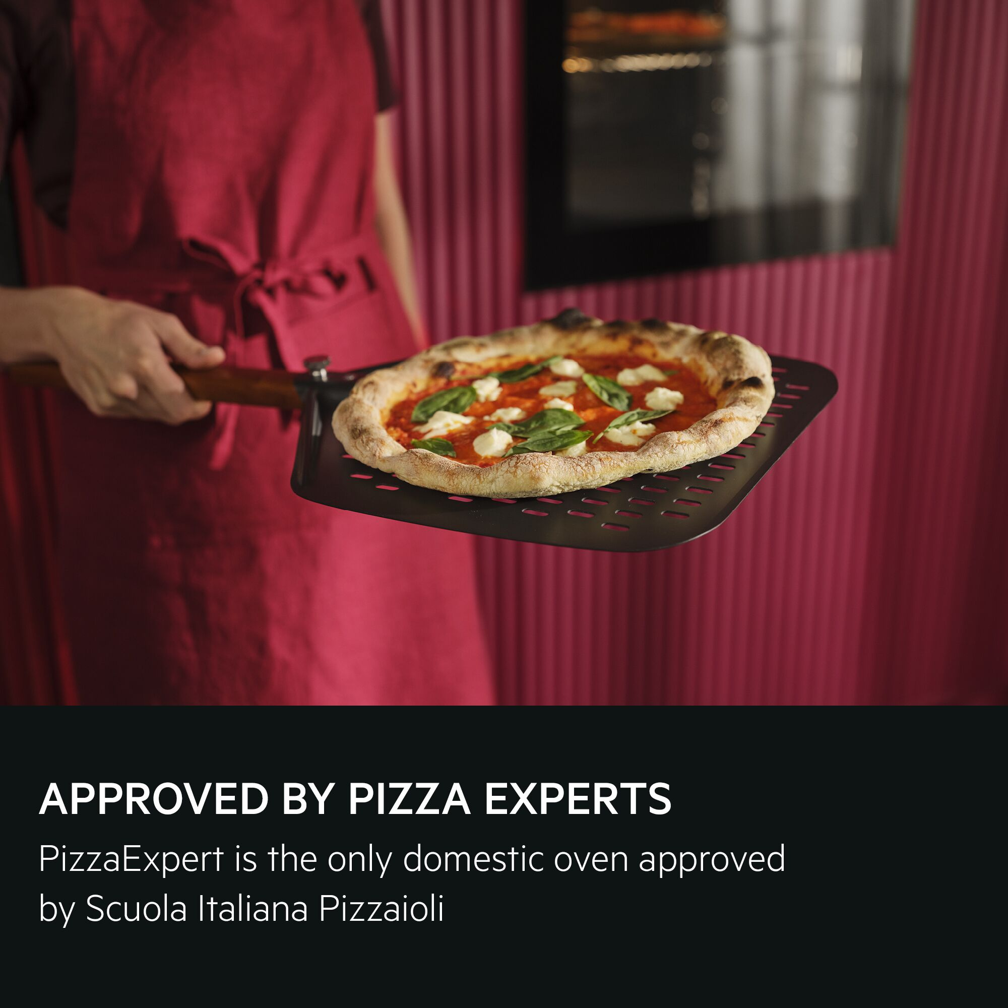AEG GX7PB63FSB 59.6cm Built In Electric Single Oven with PizzaExpert - Gloss Black with Steel Trim thumbnail image