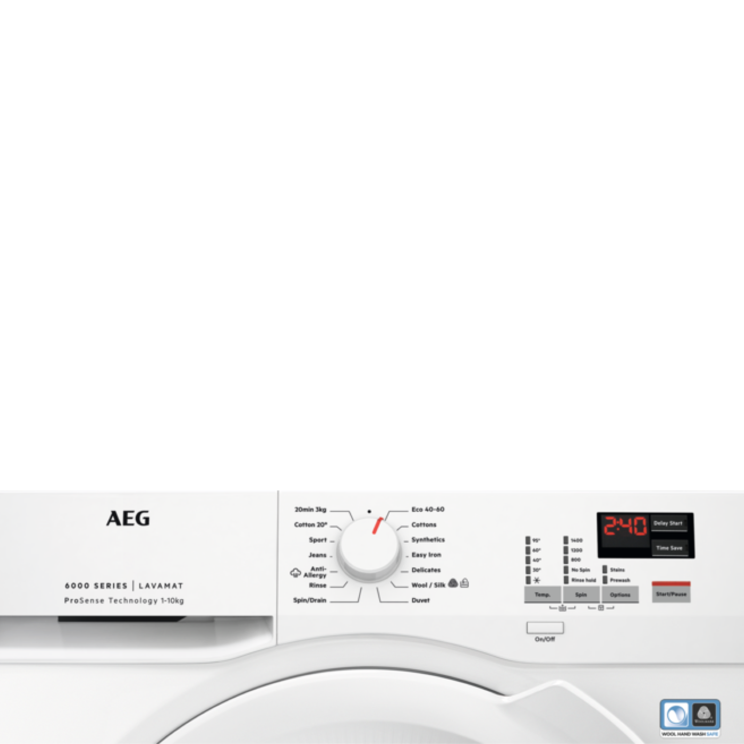 AEG L6FBK141B 10kg 1400 Spin Washing Machine - White thumbnail image
