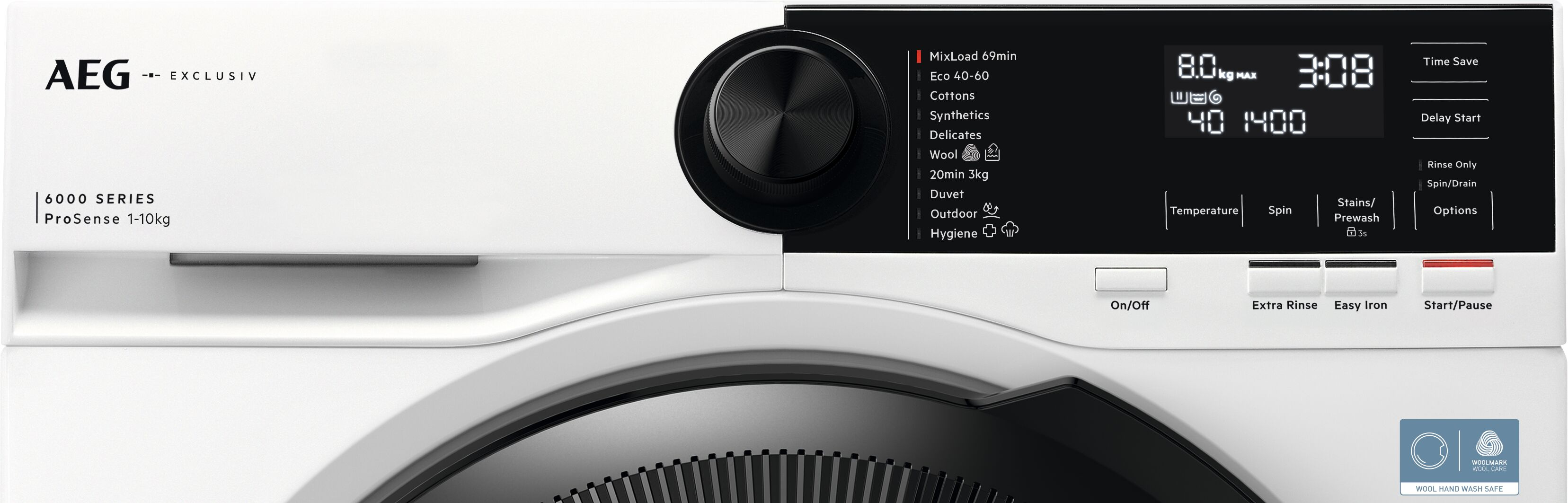 AEG LFR62144B 10kg  1400 Spin Washing Machine - White thumbnail image