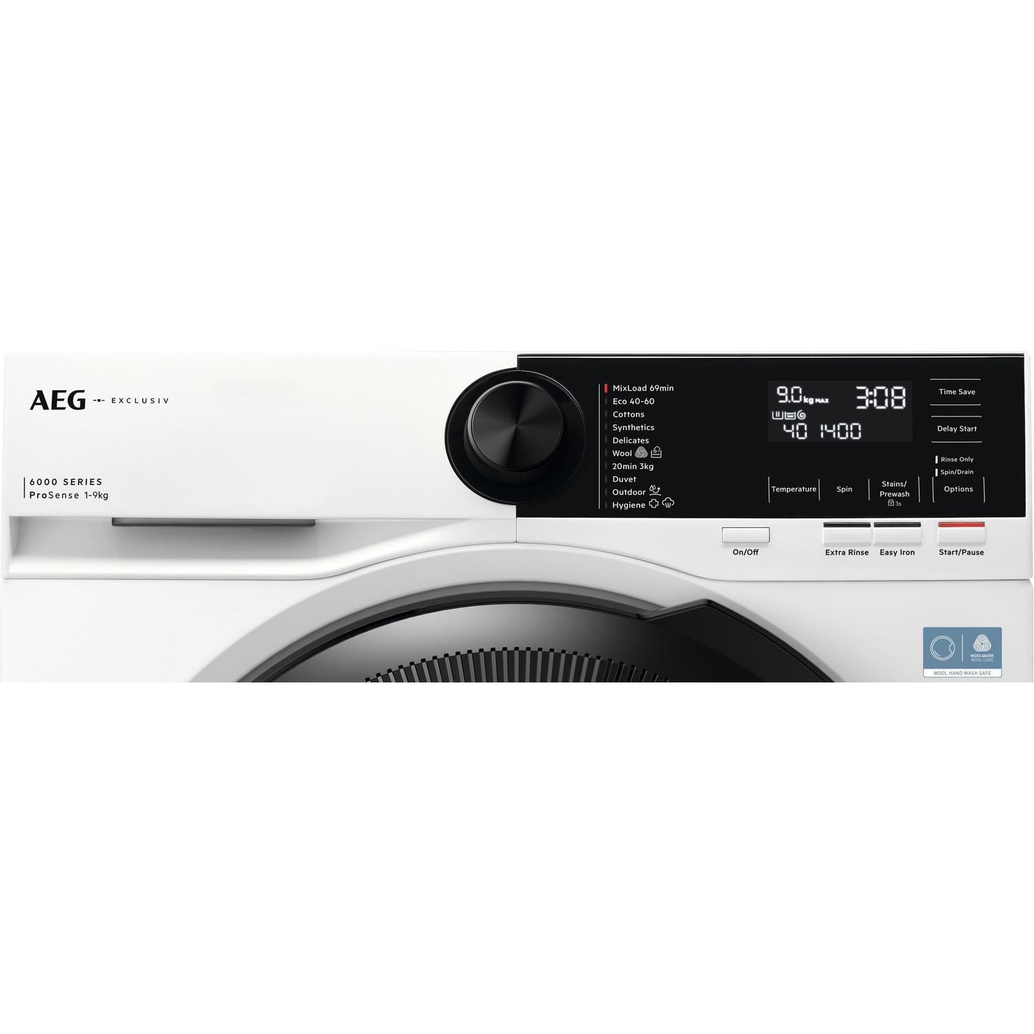 AEG LFR62944B 9kg 1400 Spin Washing Machine - White thumbnail image