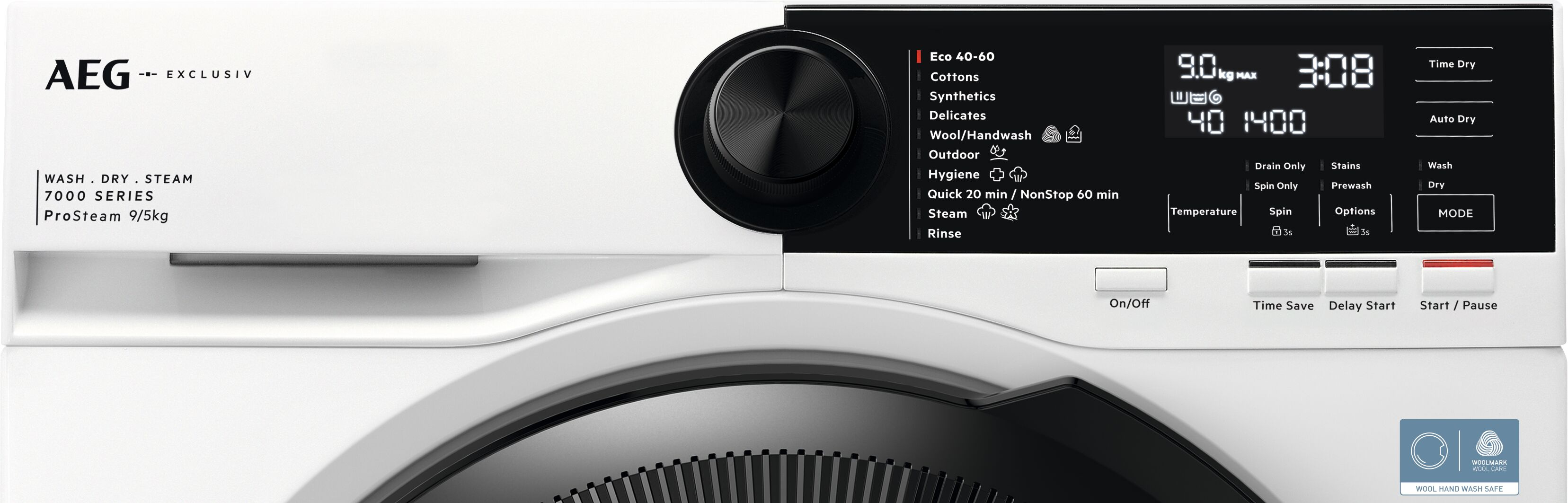 AEG Exclusiv Line LWR72956M4B 9kg/5kg 1600 Spin Washer Dryer - White thumbnail image