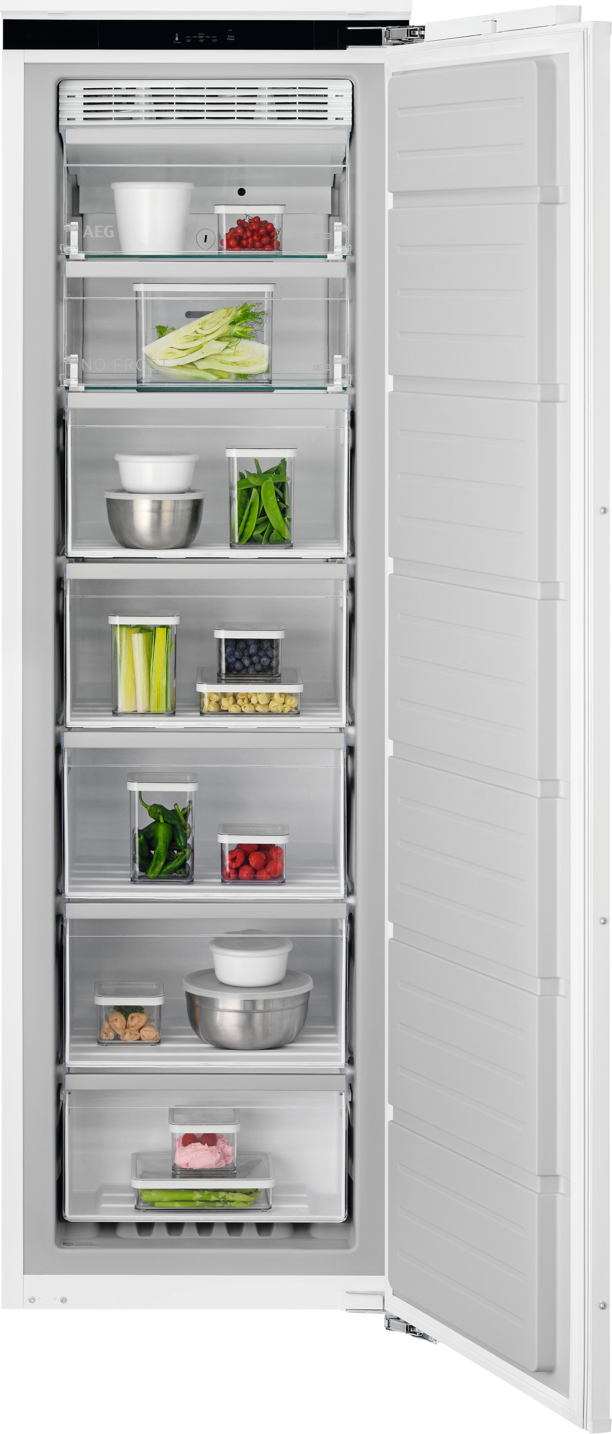 AEG NAB7N181EC Fully Integrated Upright No Frost Freezer - Fixed Hinge thumbnail image