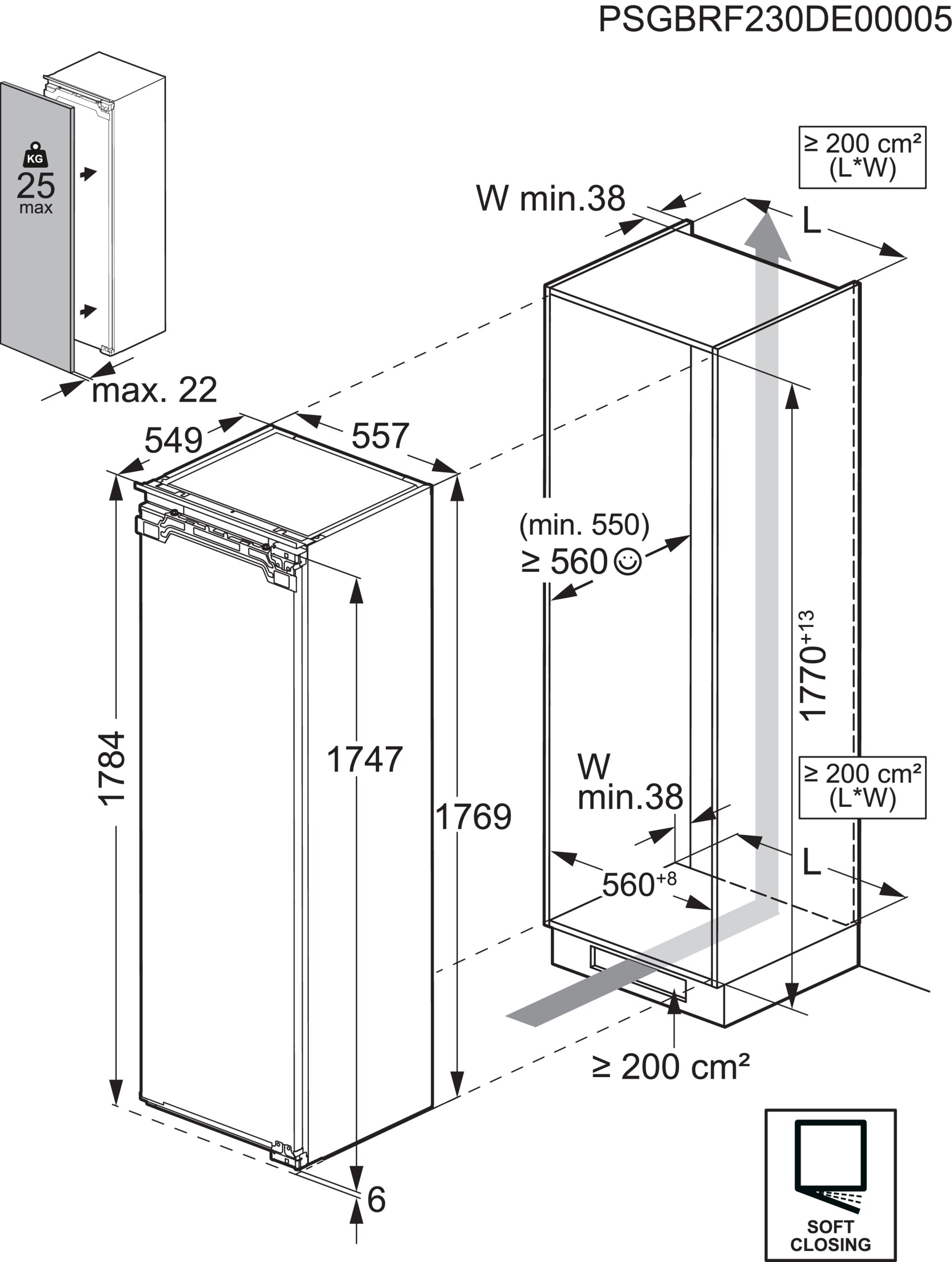 AEG NSK6D181EC Fully Integrated Larder Fridge - Fixed Hinge thumbnail image