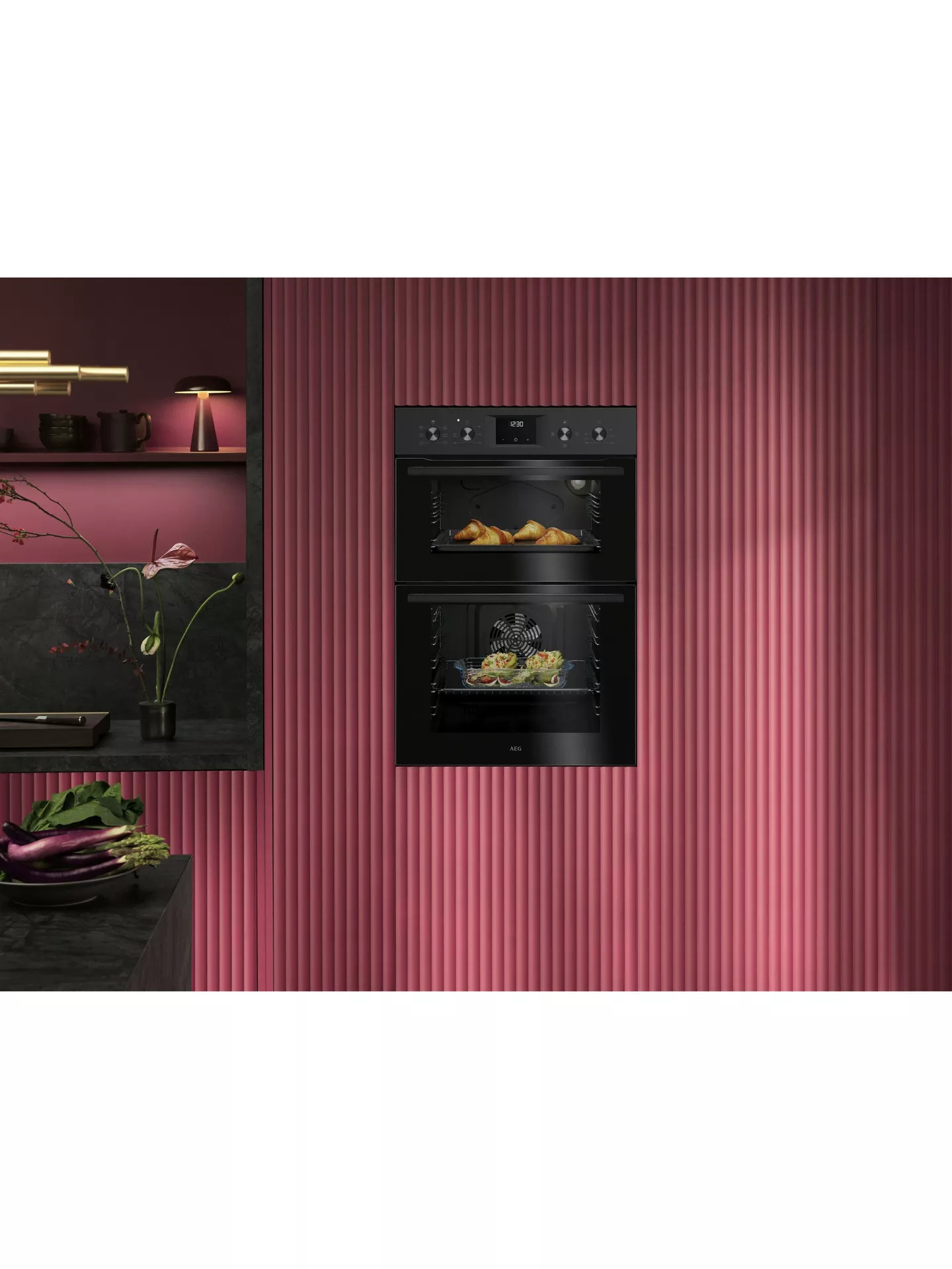 AEG OU5NP20B 59.4cm Double Built In Oven - Black thumbnail image