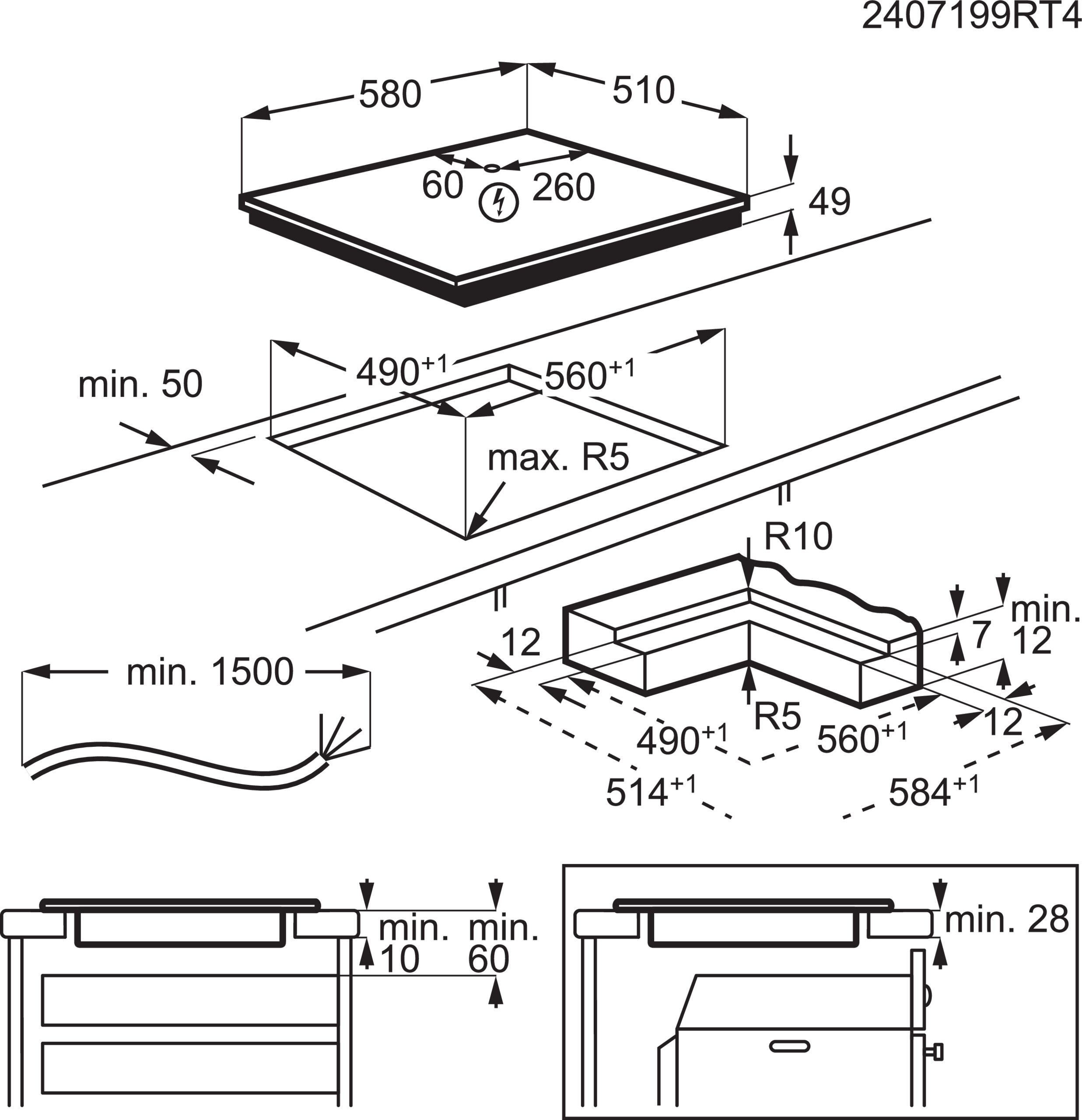 AEG SO64IA0SCB 58cm Induction Hob thumbnail image
