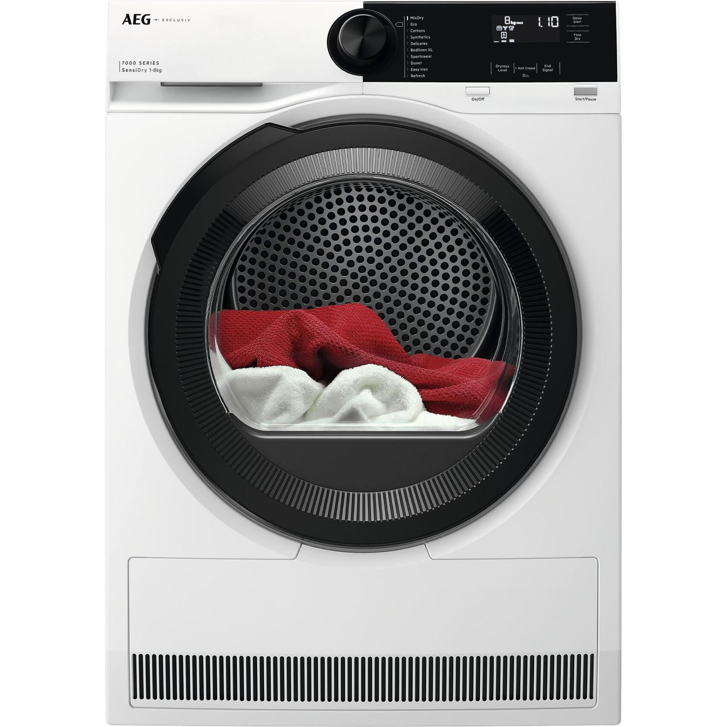 AEG TR728CT4B 8kg Heat Pump Tumble Dryer - White thumbnail image