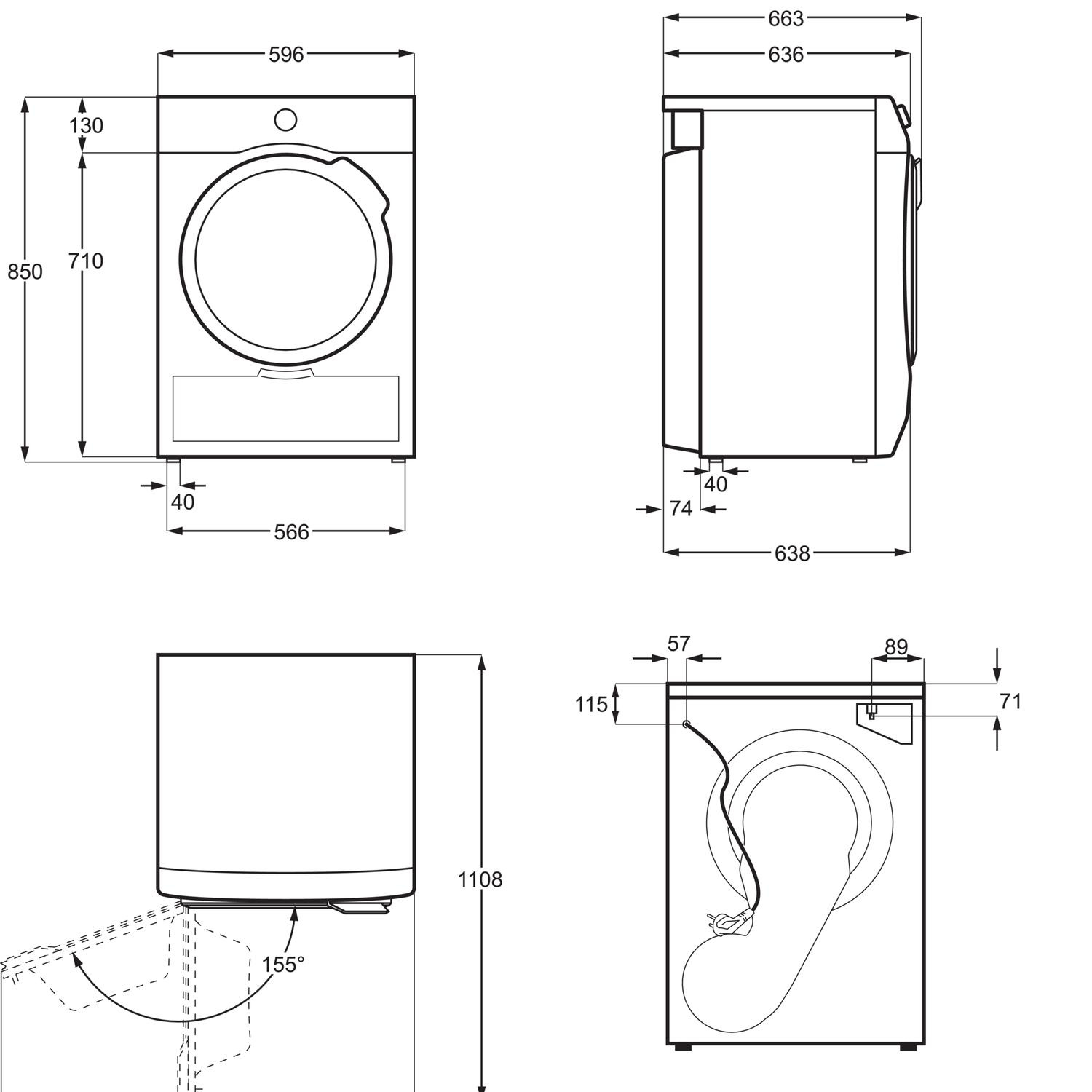 AEG TR728CT4B 8kg Heat Pump Tumble Dryer - White thumbnail image