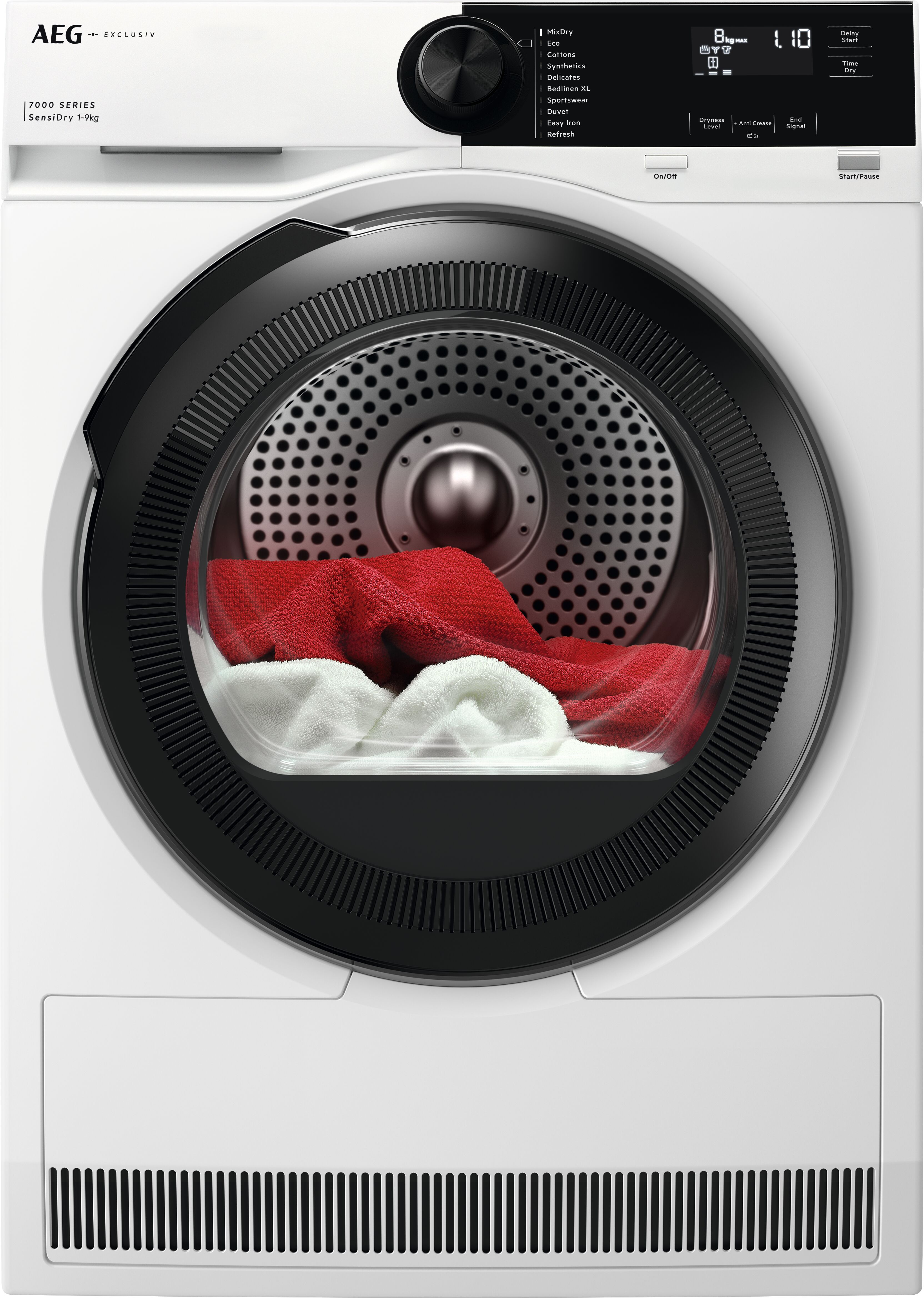 AEG TR729A4B 9kg Heat Pump Tumble Dryer - White thumbnail image