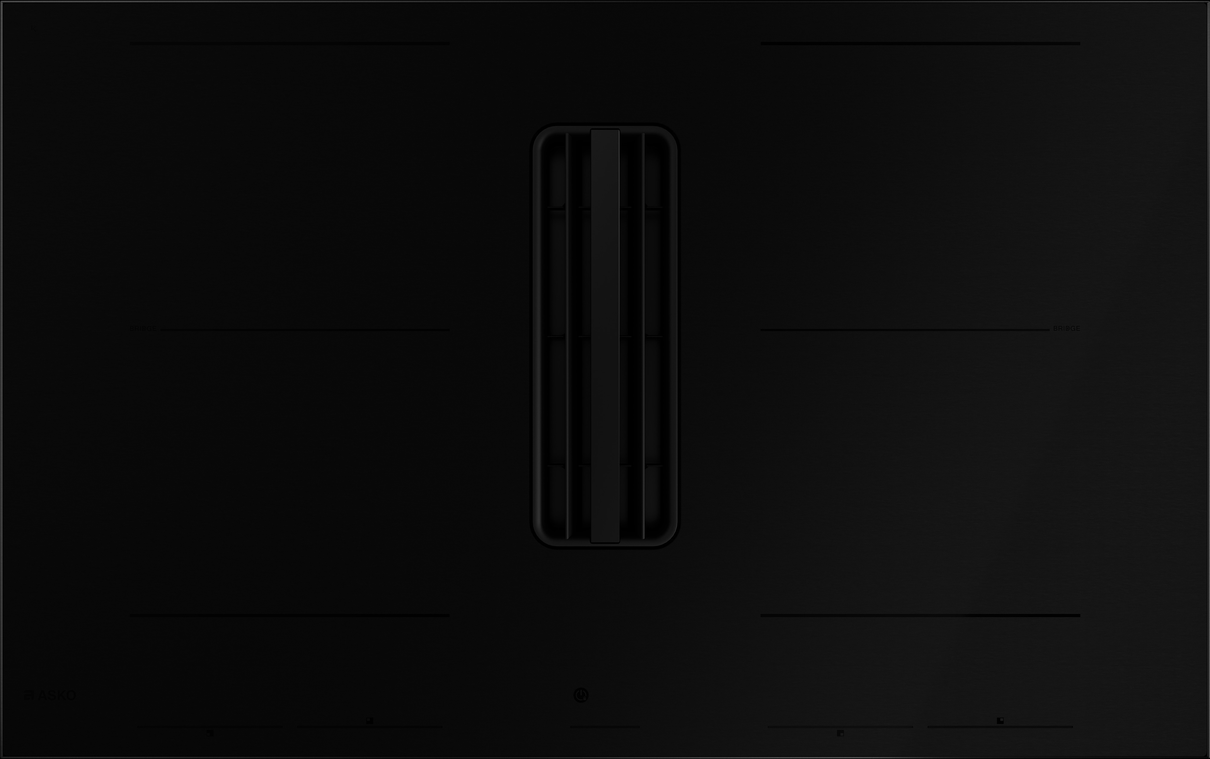 Asko HIHD854MM 90cm 4 Zone Hood-in hob, Celsius Induction - Black thumbnail image