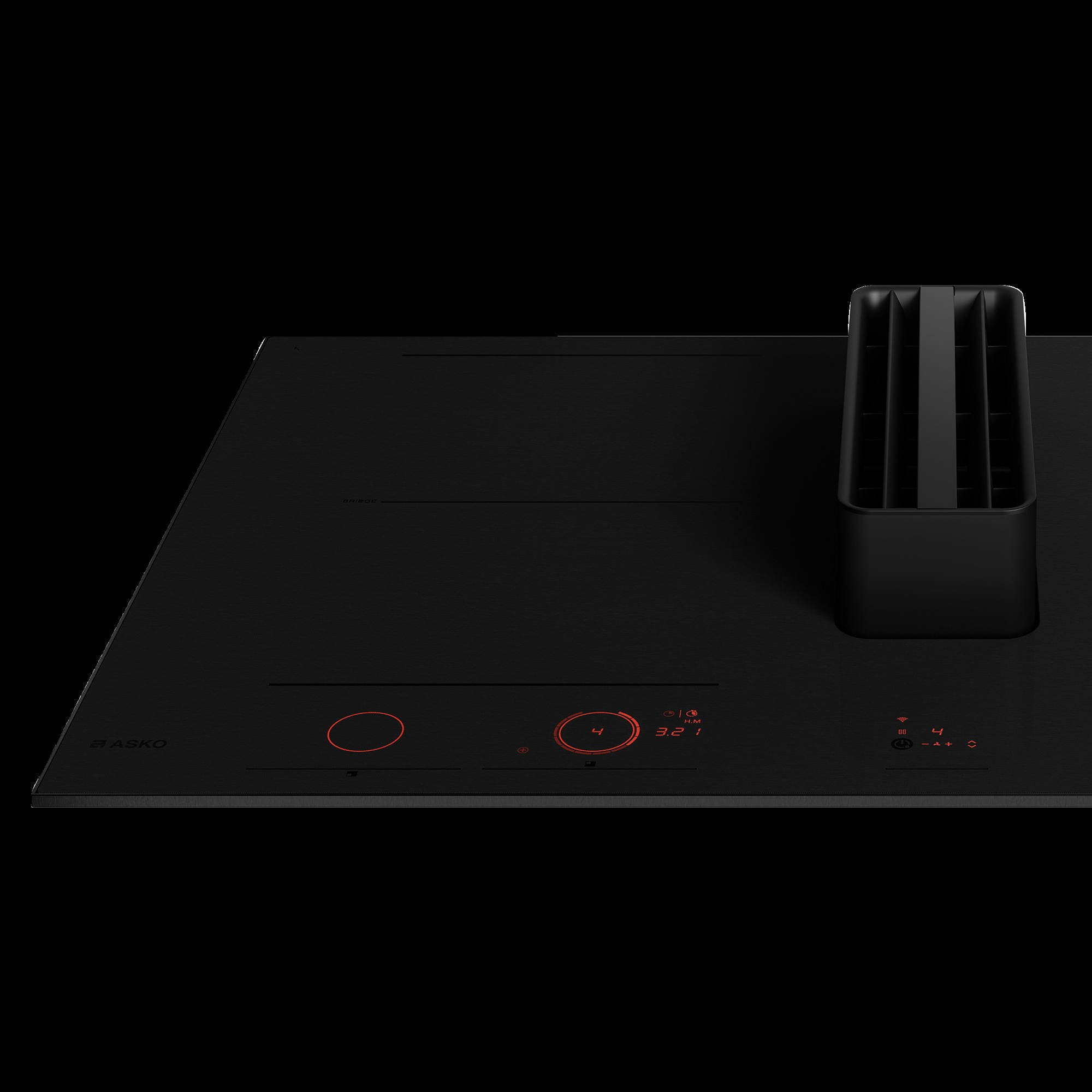 Asko HIHD854MM 90cm 4 Zone Hood-in hob, Celsius Induction - Black thumbnail image