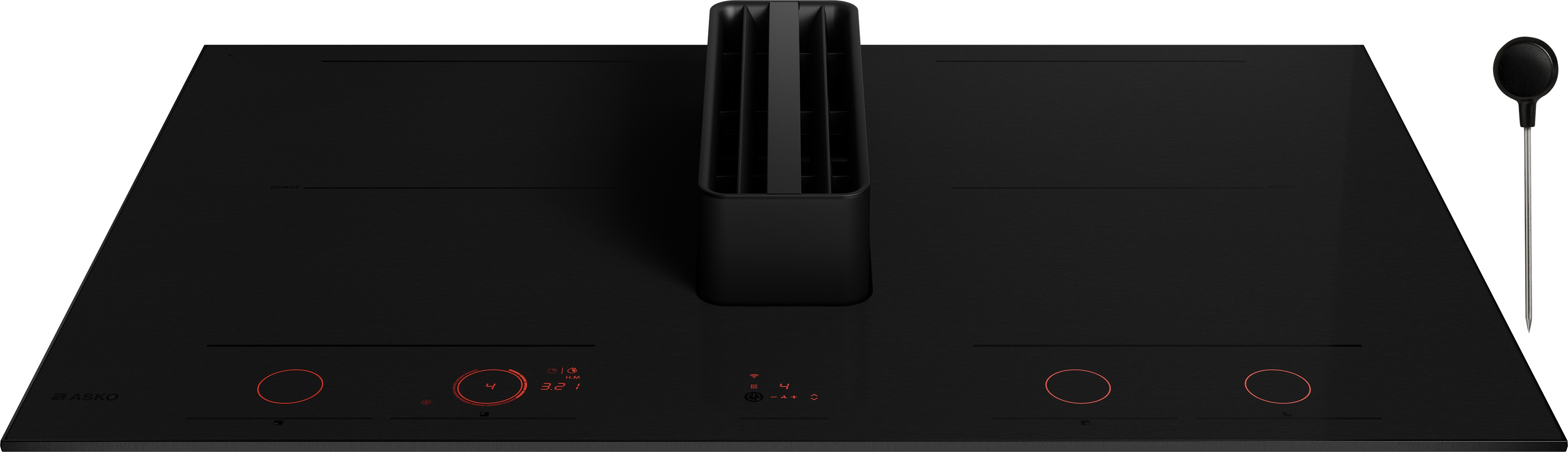Asko HIHD854MM 90cm 4 Zone Hood-in hob, Celsius Induction - Black thumbnail image