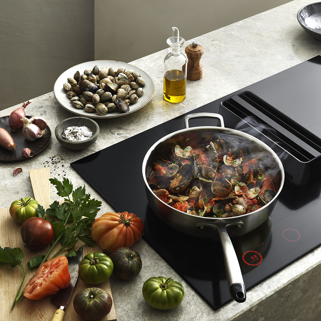 Asko HIHD854MM 90cm 4 Zone Hood-in hob, Celsius Induction - Black thumbnail image