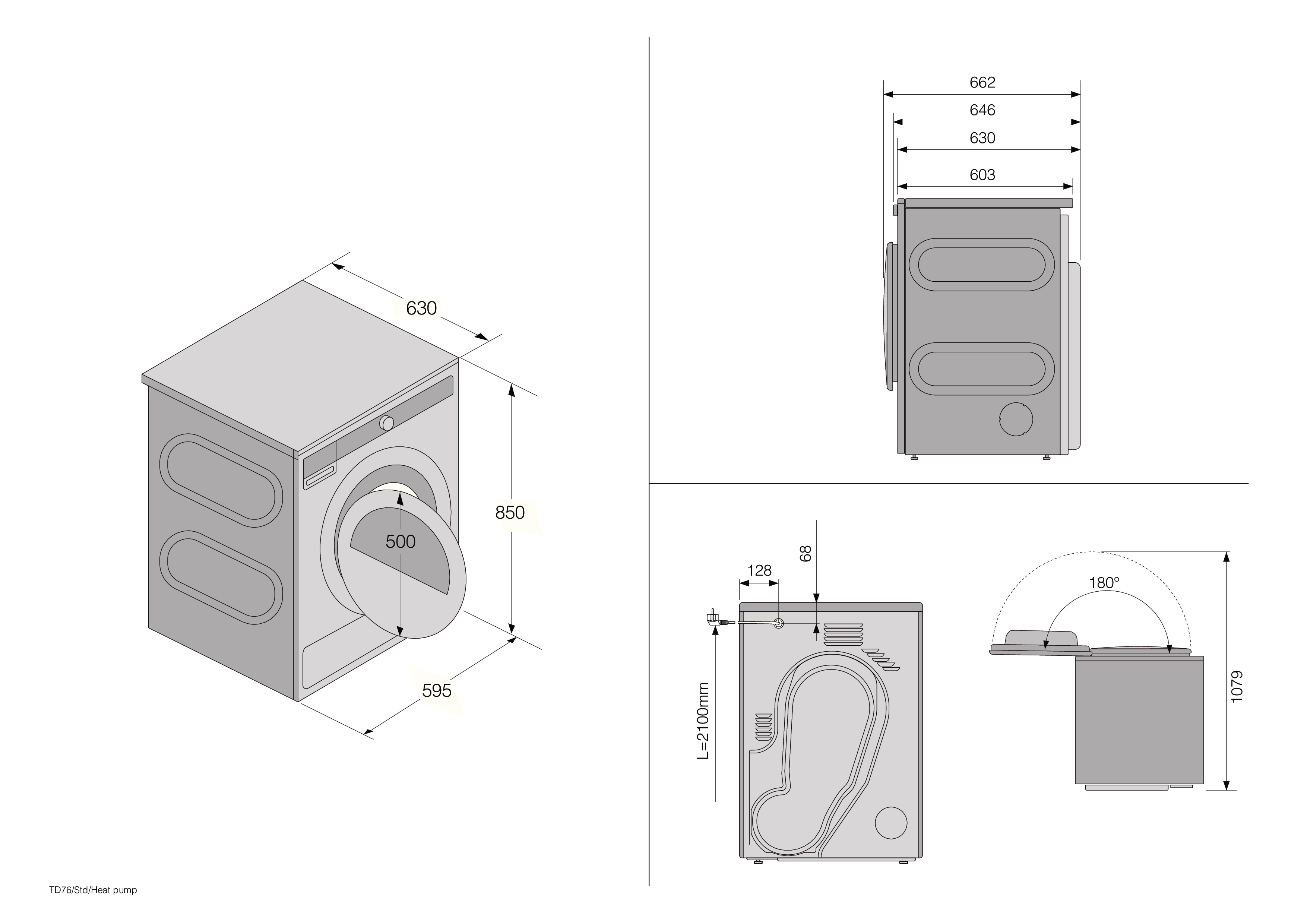 ASKO T108HW.UK  8kg Heat Pump Tumble Dryer - White thumbnail image