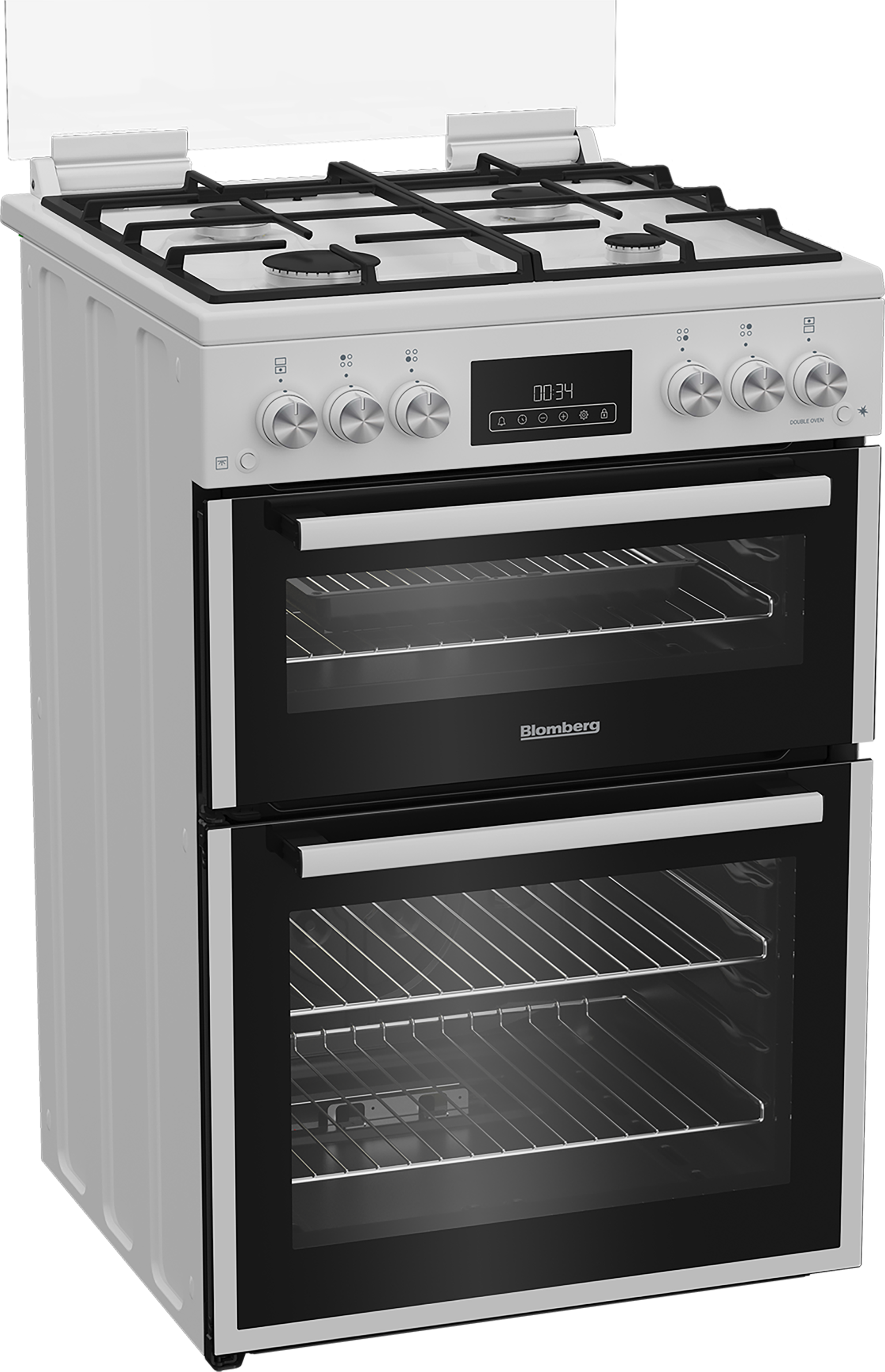 Blomberg GGRN655W 60cm Double Oven Gas Cooker with Gas Hob - White thumbnail image
