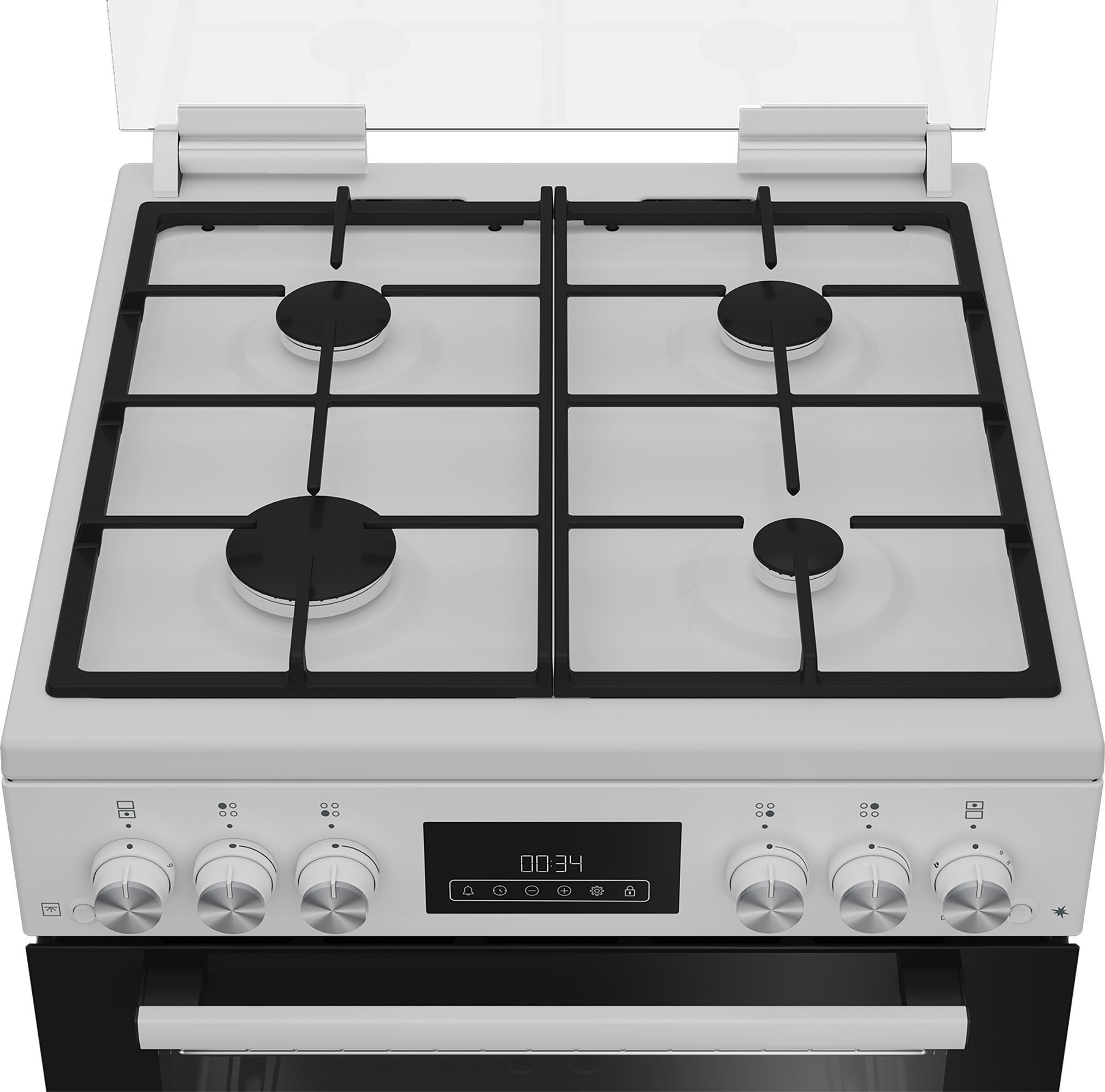Blomberg GGRN655W 60cm Double Oven Gas Cooker with Gas Hob - White thumbnail image