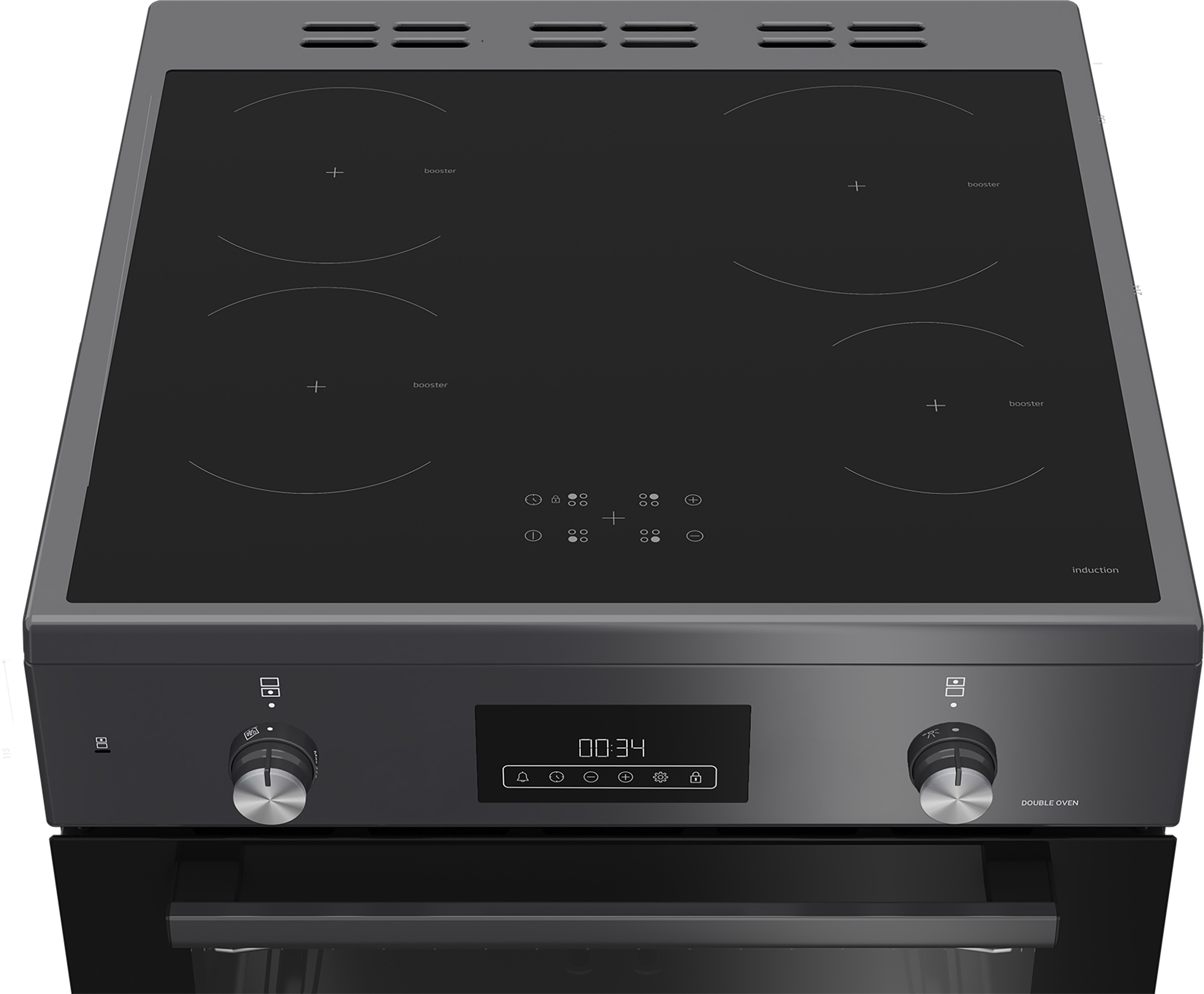 Blomberg HIRN651N 60cm Double Oven Electric Cooker with Induction Hob  thumbnail image