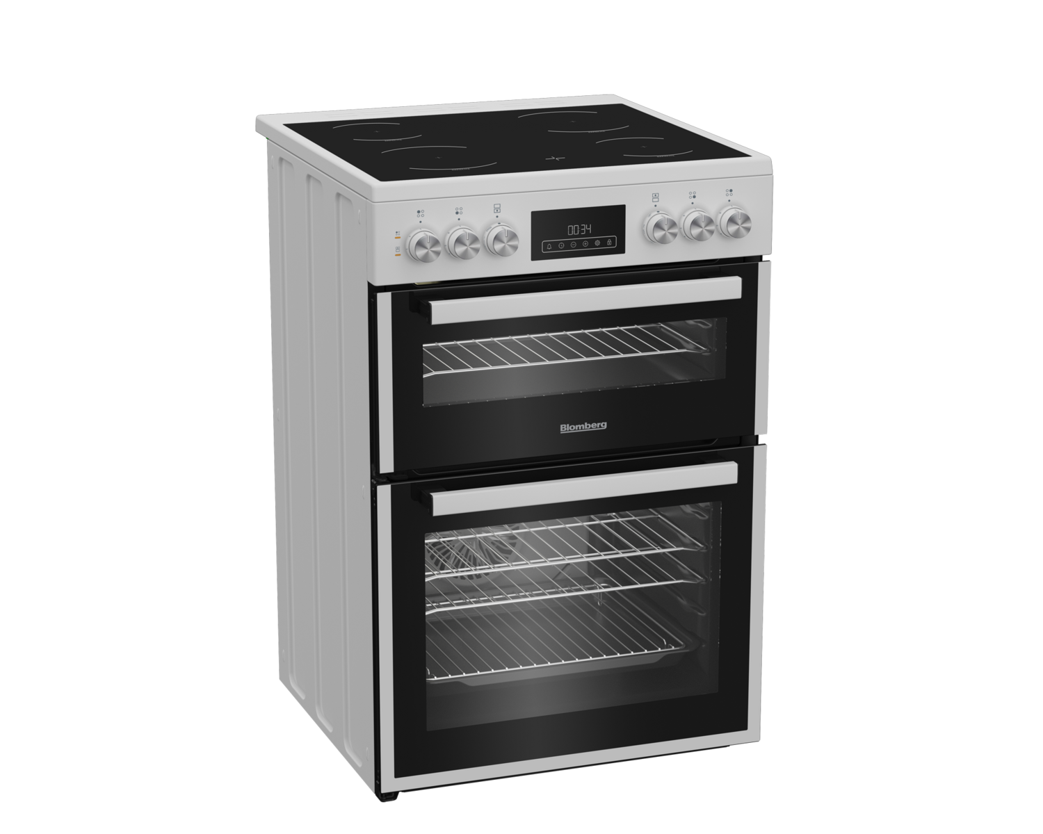 Blomberg HKRN651W 60cm Double Oven Electric Cooker with Vitroceramic Hob thumbnail image