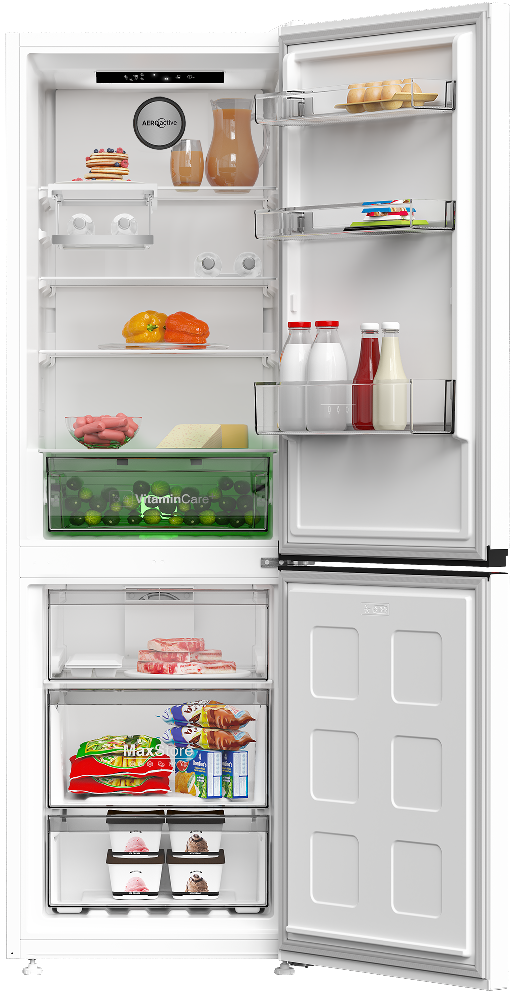 Blomberg KND23675V VitaminCare+ 59.5cm 60/40 Frost Free Fridge Freezer - White thumbnail image