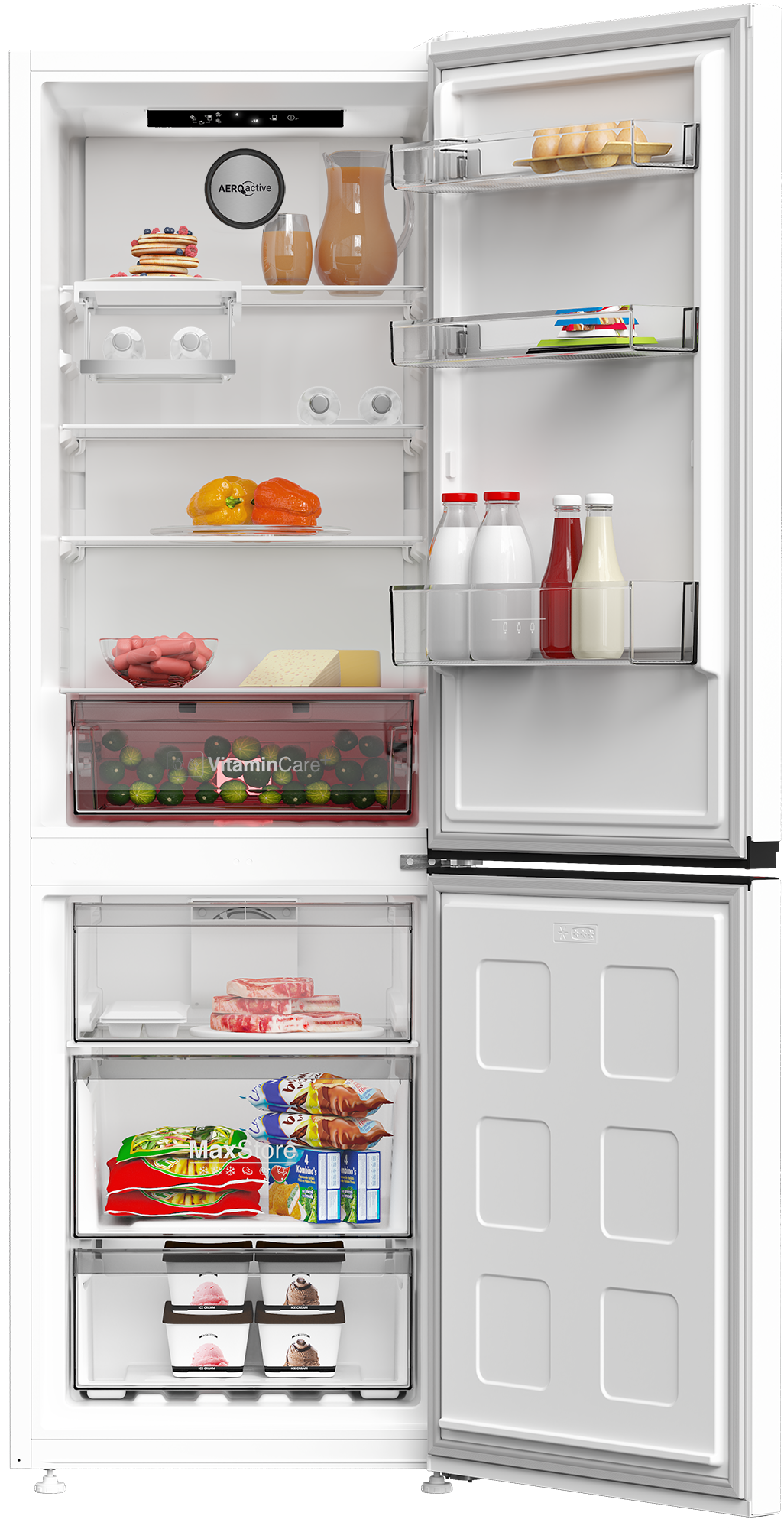 Blomberg KND23675V VitaminCare+ 59.5cm 60/40 Frost Free Fridge Freezer - White thumbnail image