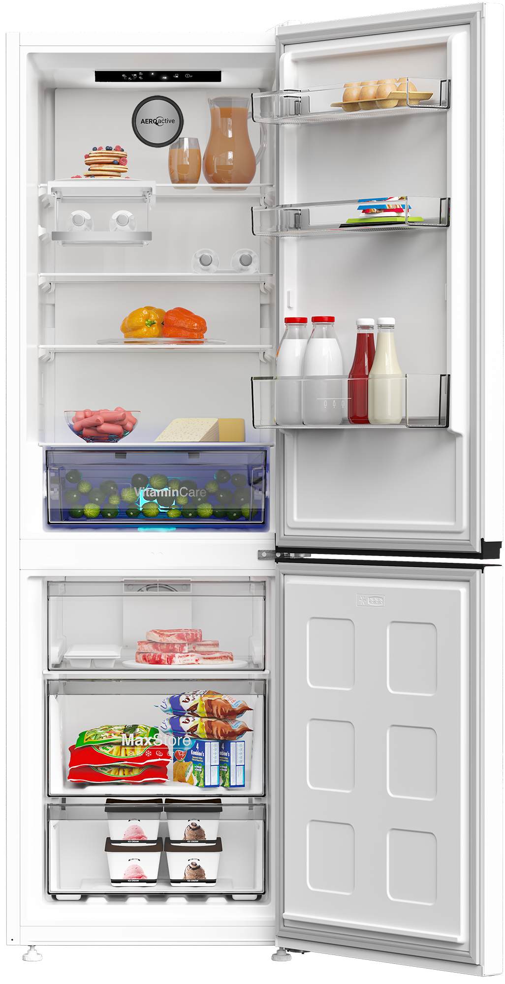 Blomberg KND23675V VitaminCare+ 59.5cm 60/40 Frost Free Fridge Freezer - White thumbnail image
