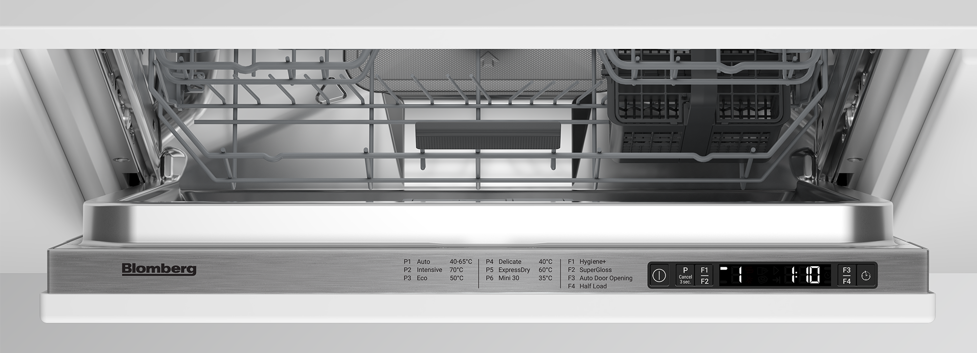 Blomberg LDV42420 Integrated Full Size Dishwasher with SuperGloss - Fixed Hinge - 14 Place Settings thumbnail image
