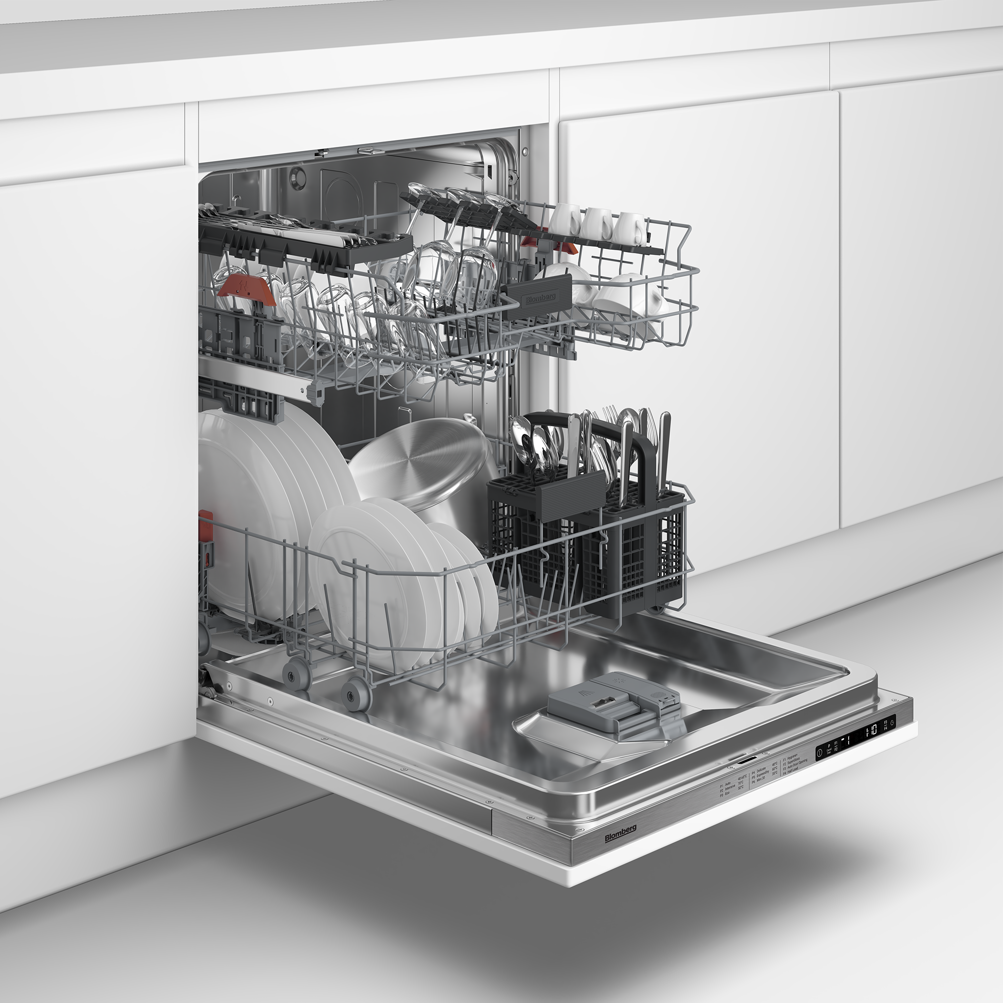 Blomberg LDV42420 Integrated Full Size Dishwasher with SuperGloss - Fixed Hinge - 14 Place Settings thumbnail image