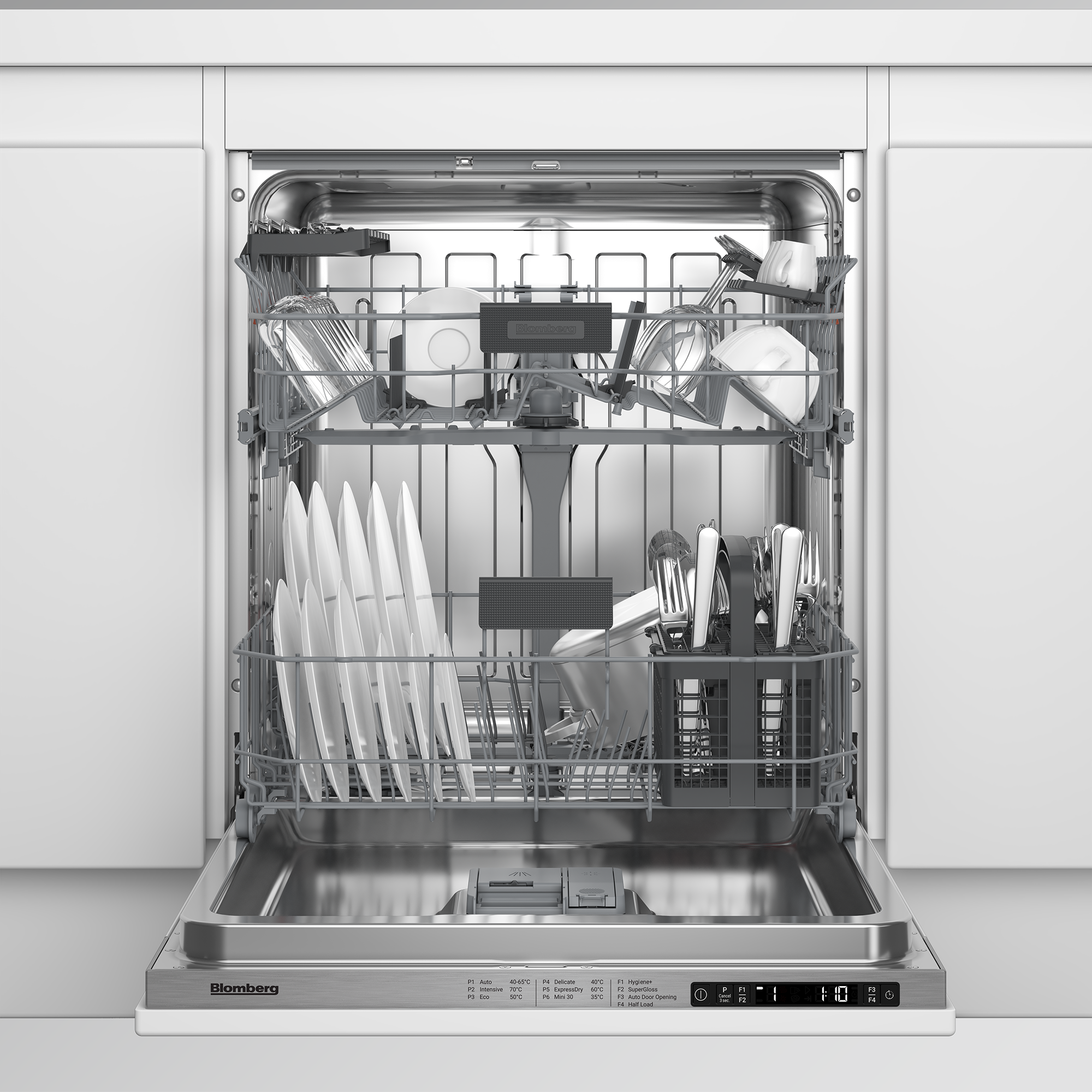 Blomberg LDV42420 Integrated Full Size Dishwasher with SuperGloss - Fixed Hinge - 14 Place Settings thumbnail image