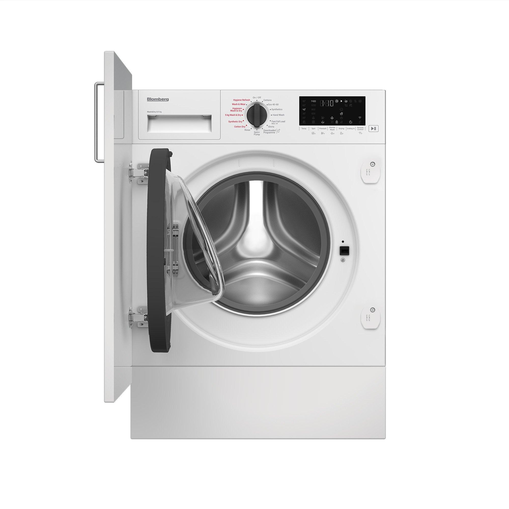 Blomberg LRI1854110 8kg/5kg 1400 Spin RecycledTub Integrated Washer Dryer - White thumbnail image