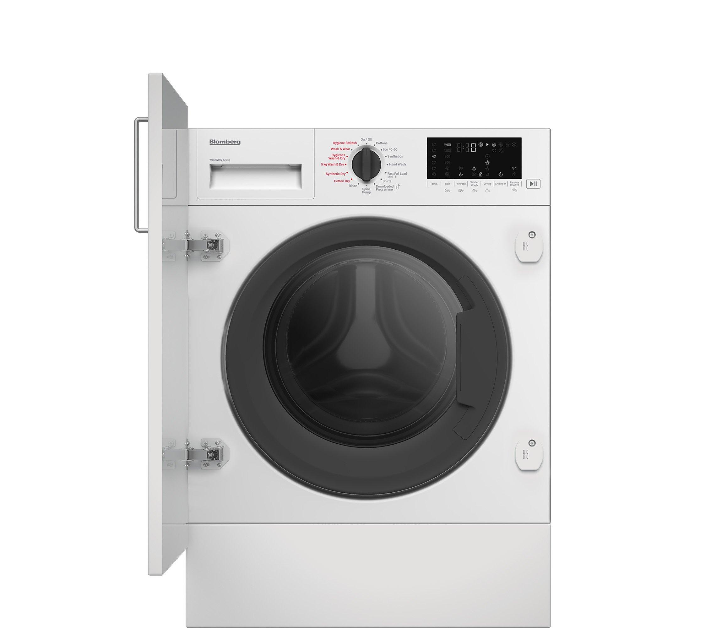 Blomberg LRI1854110 8kg/5kg 1400 Spin RecycledTub Integrated Washer Dryer - White thumbnail image