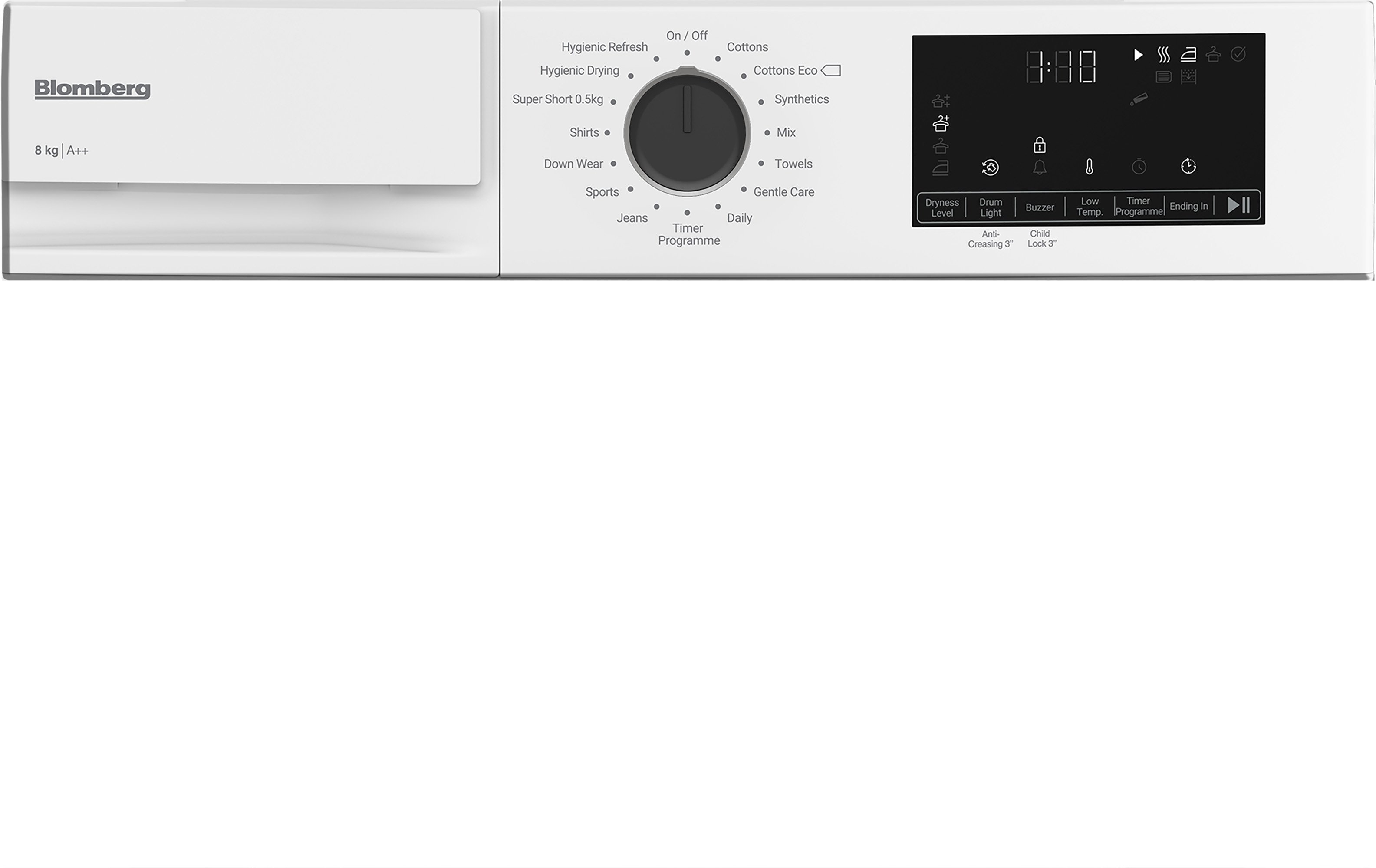 Blomberg LTA18320W 8kg Heat Pump Tumble Dryer - White thumbnail image
