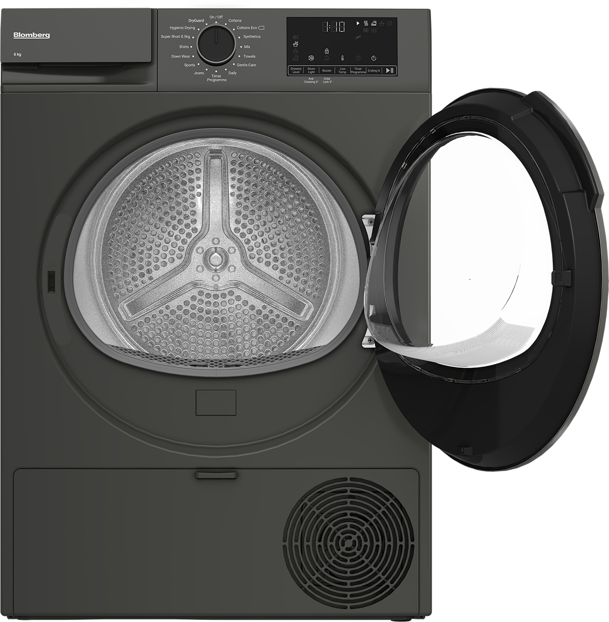 Blomberg LTA18321G 8kg Heat Pump Tumble Dryer - Graphite thumbnail image