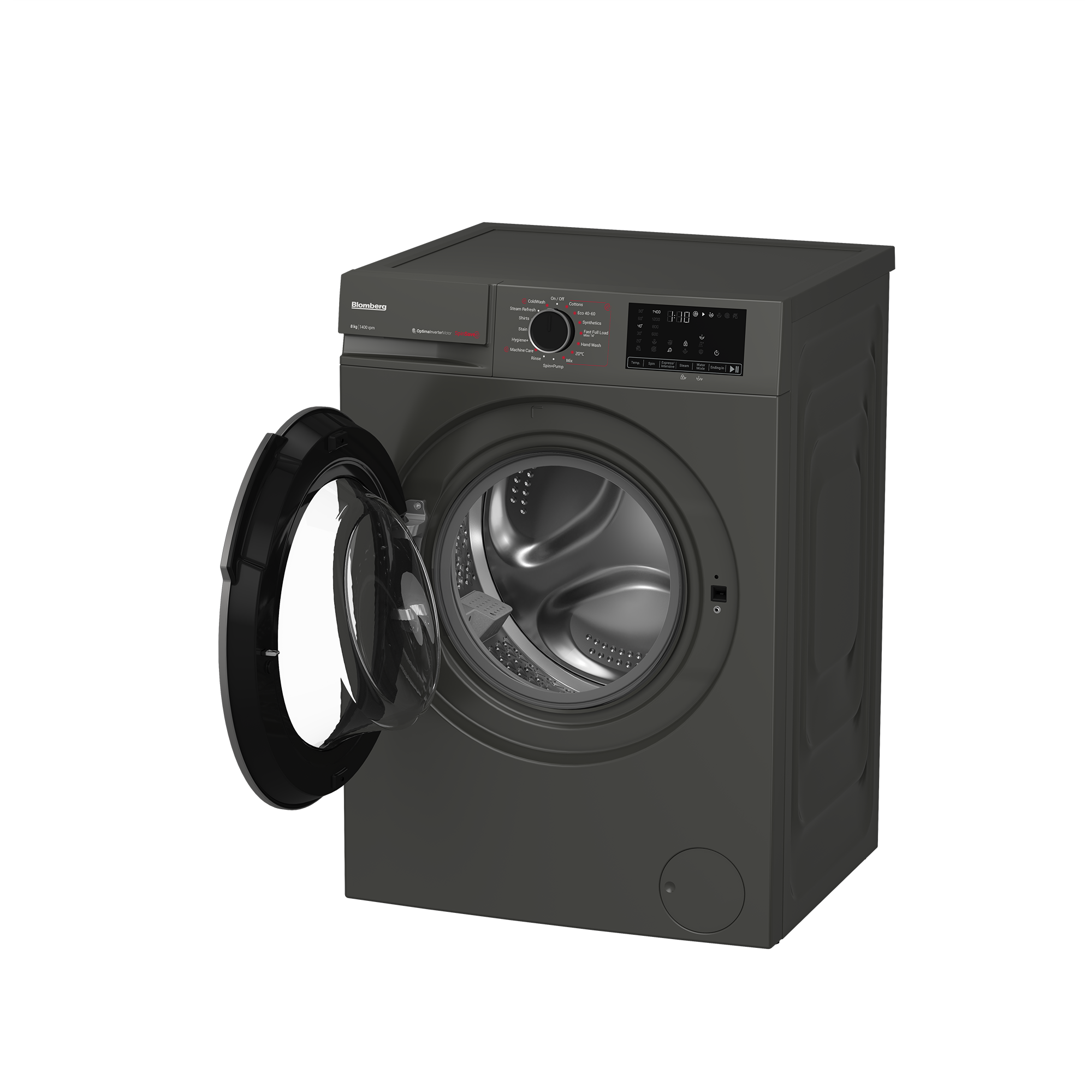 Blomberg LWA18461G 8kg 1400 Spin RecycledTub Washing Machine - Graphite thumbnail image