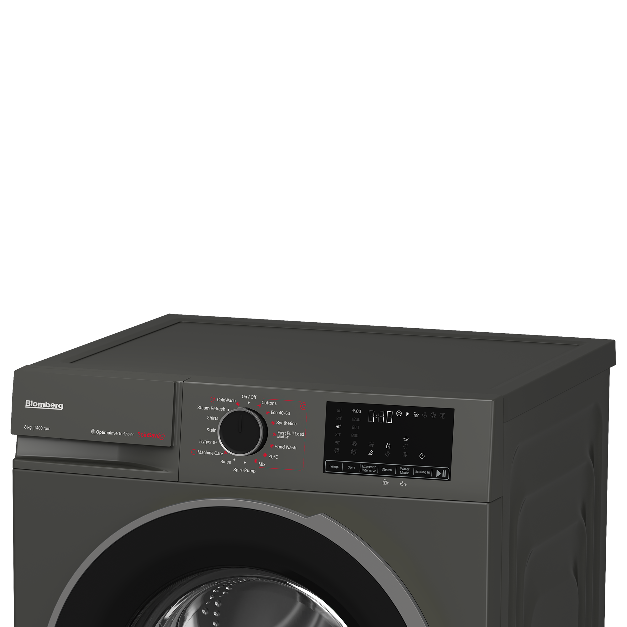 Blomberg LWA18461G 8kg 1400 Spin RecycledTub Washing Machine - Graphite thumbnail image