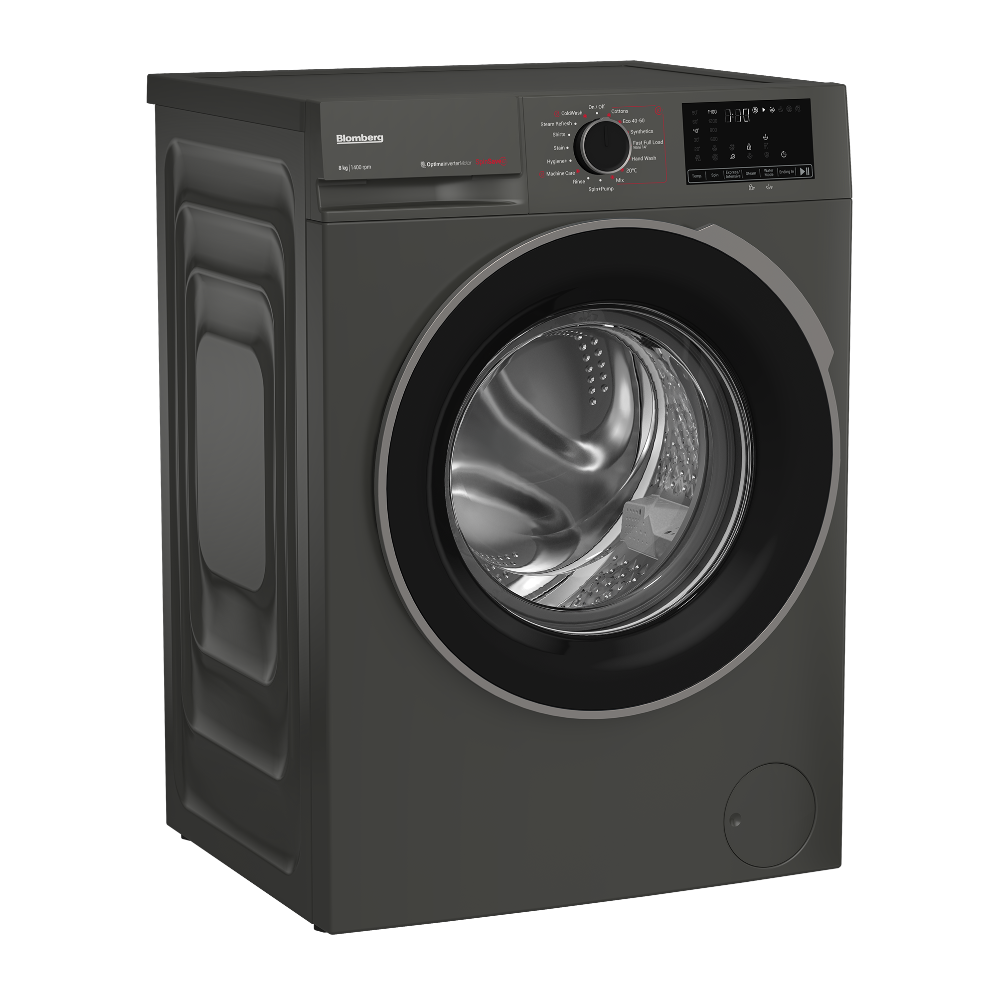 Blomberg LWA18461G 8kg 1400 Spin RecycledTub Washing Machine - Graphite thumbnail image