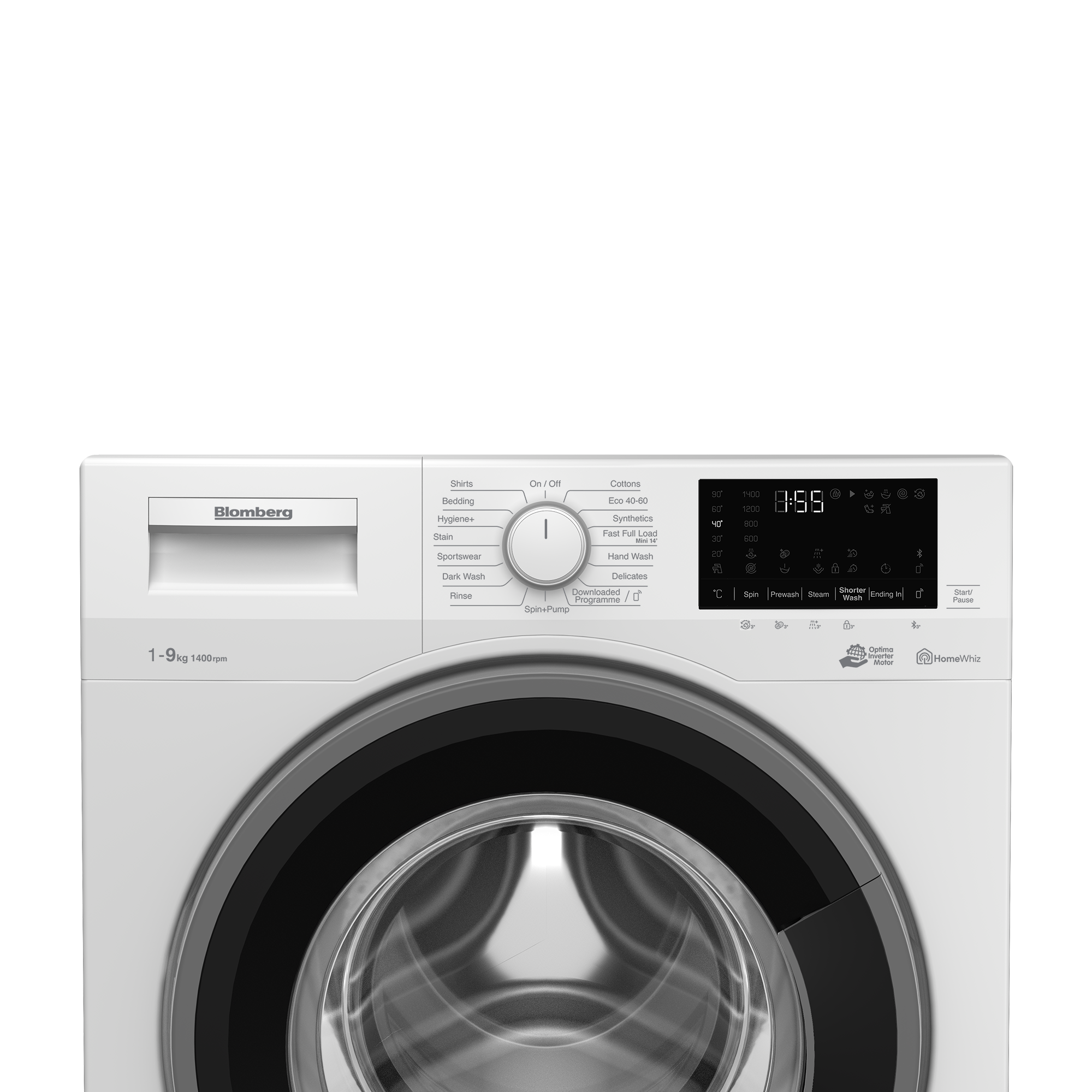 Blomberg LWF194410W 9kg 1400 Spin Washing Machine with Bluetooth Connection - White thumbnail image