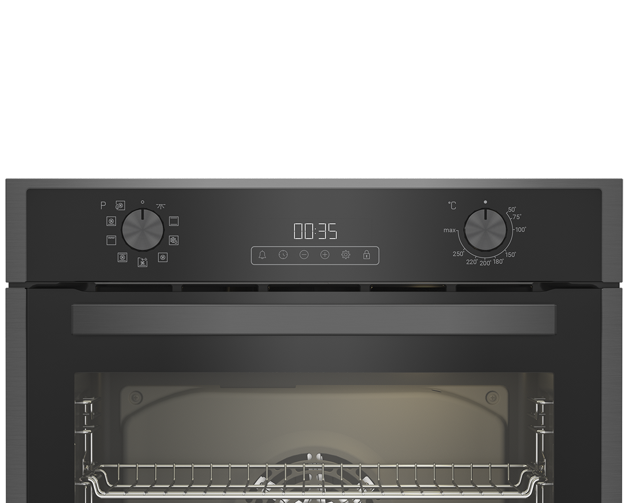 Blomberg ROEN9222DX 59.4cm Built In Single AeroChef Multi-Function Oven - Dark Steel thumbnail image