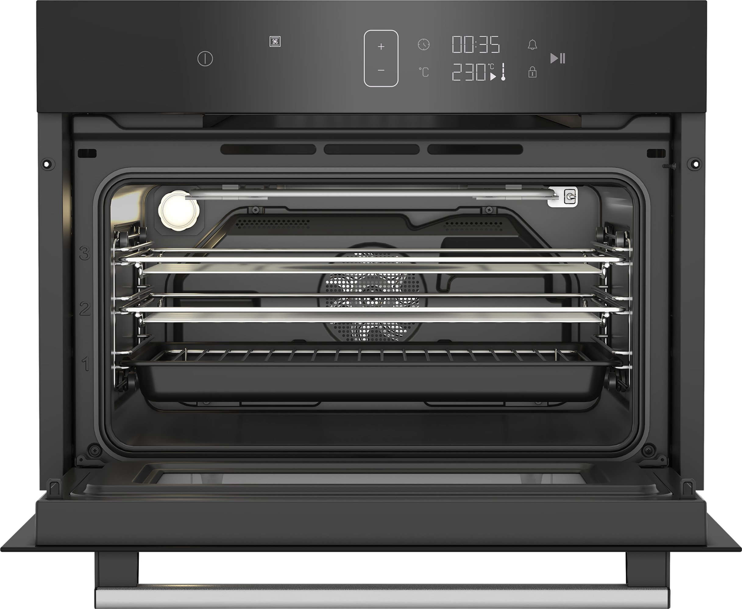 Blomberg ROKW8370B 59.4cm Built In Compact Microwave Oven - Black thumbnail image