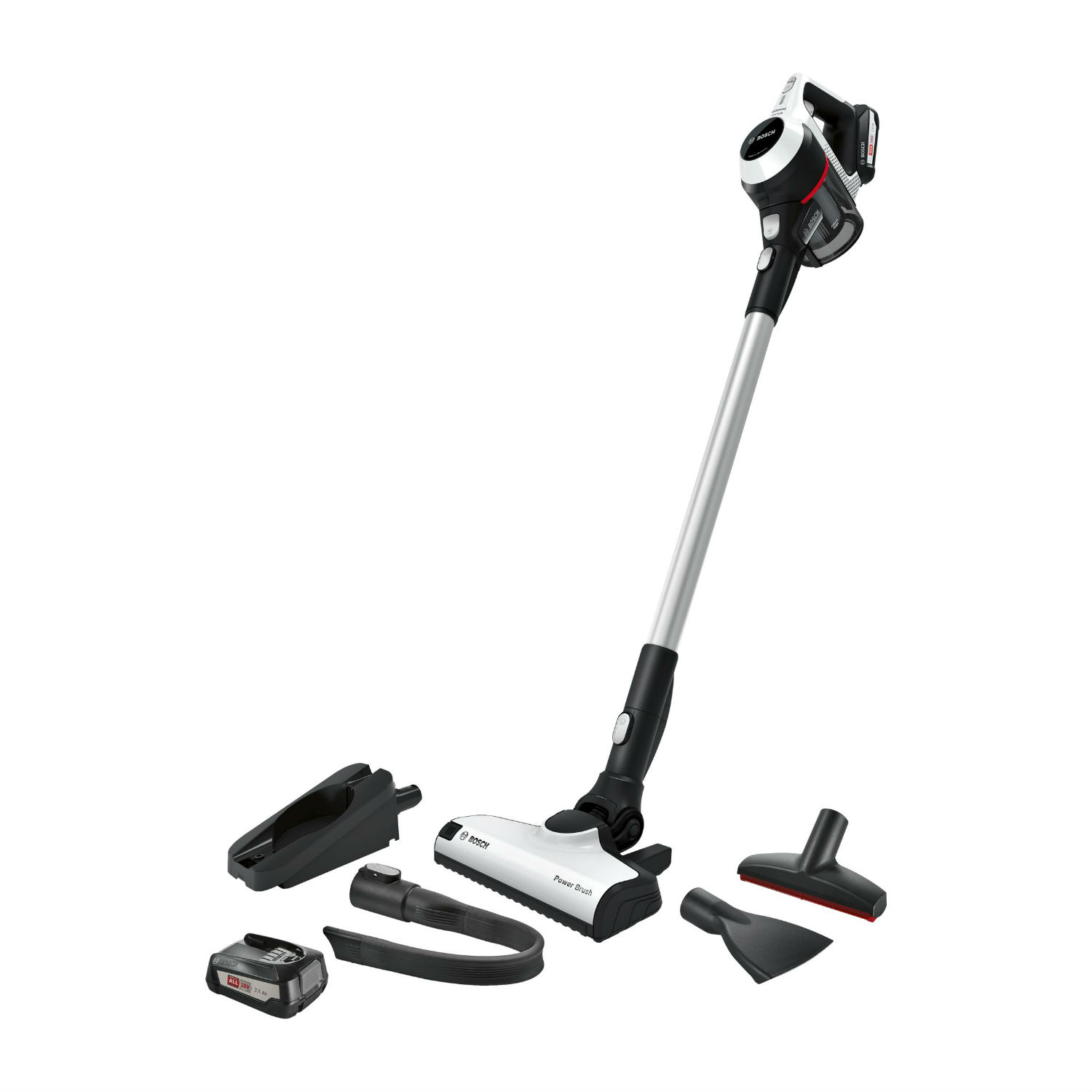 Bosch BCS612GB Unlimited Serie 6 ProHome Cordless Vacuum Cleaner Dual Battery - White - 30 Minute Run Time thumbnail image
