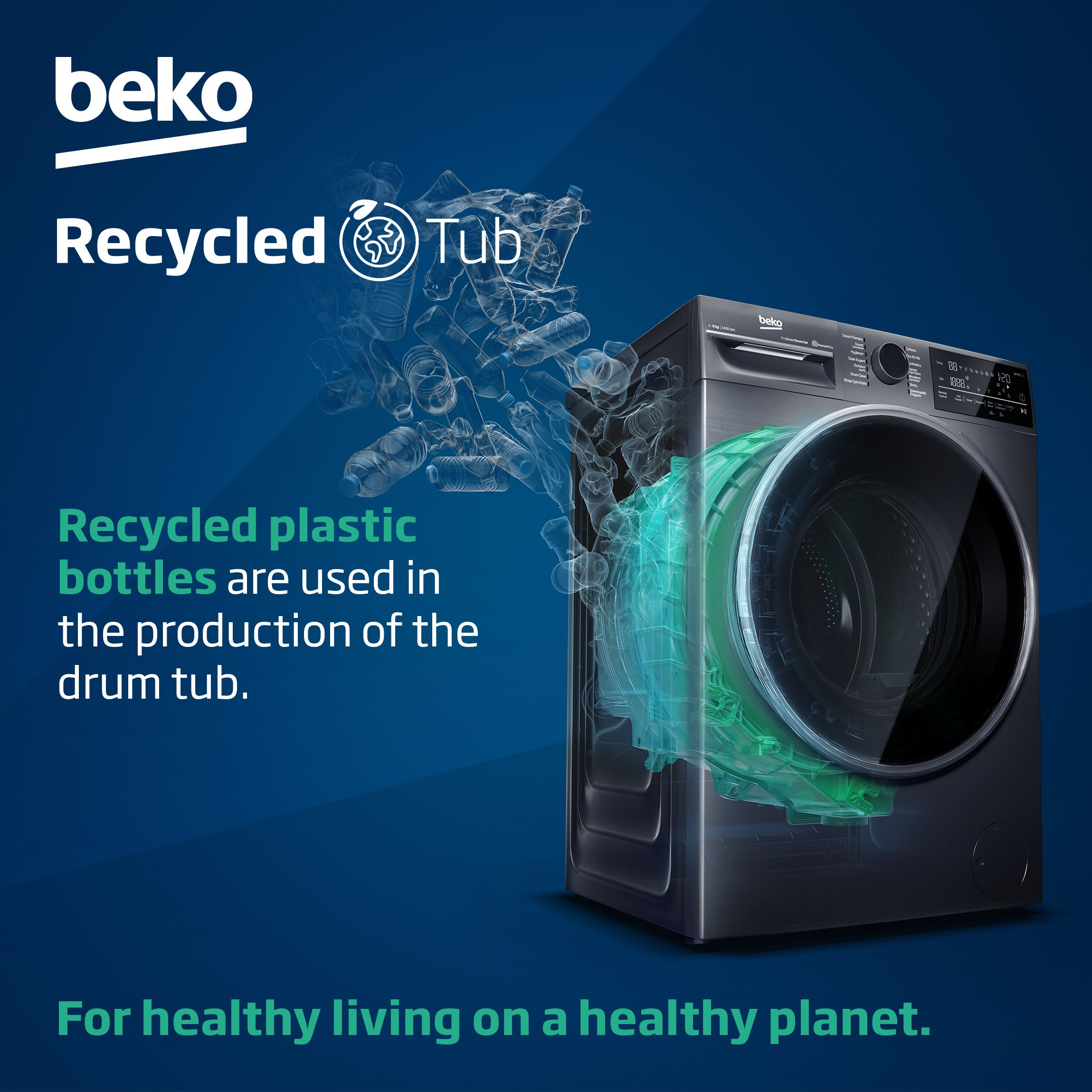Beko BM1WU3721W 7kg 1200 Spin Washing Machine - White thumbnail image