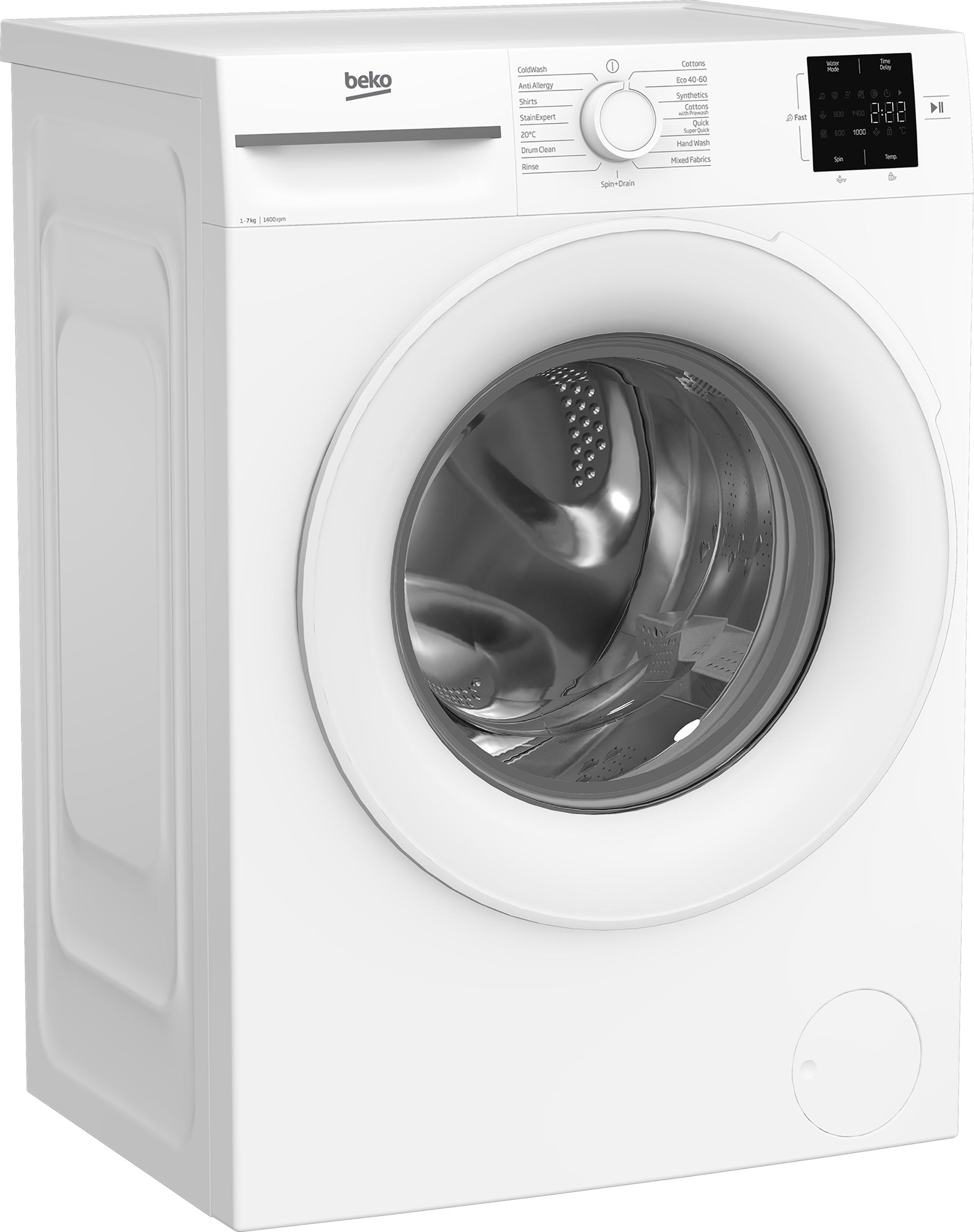 Beko BM1WU3741W 7kg 1400 Spin Washing Machine - White thumbnail image