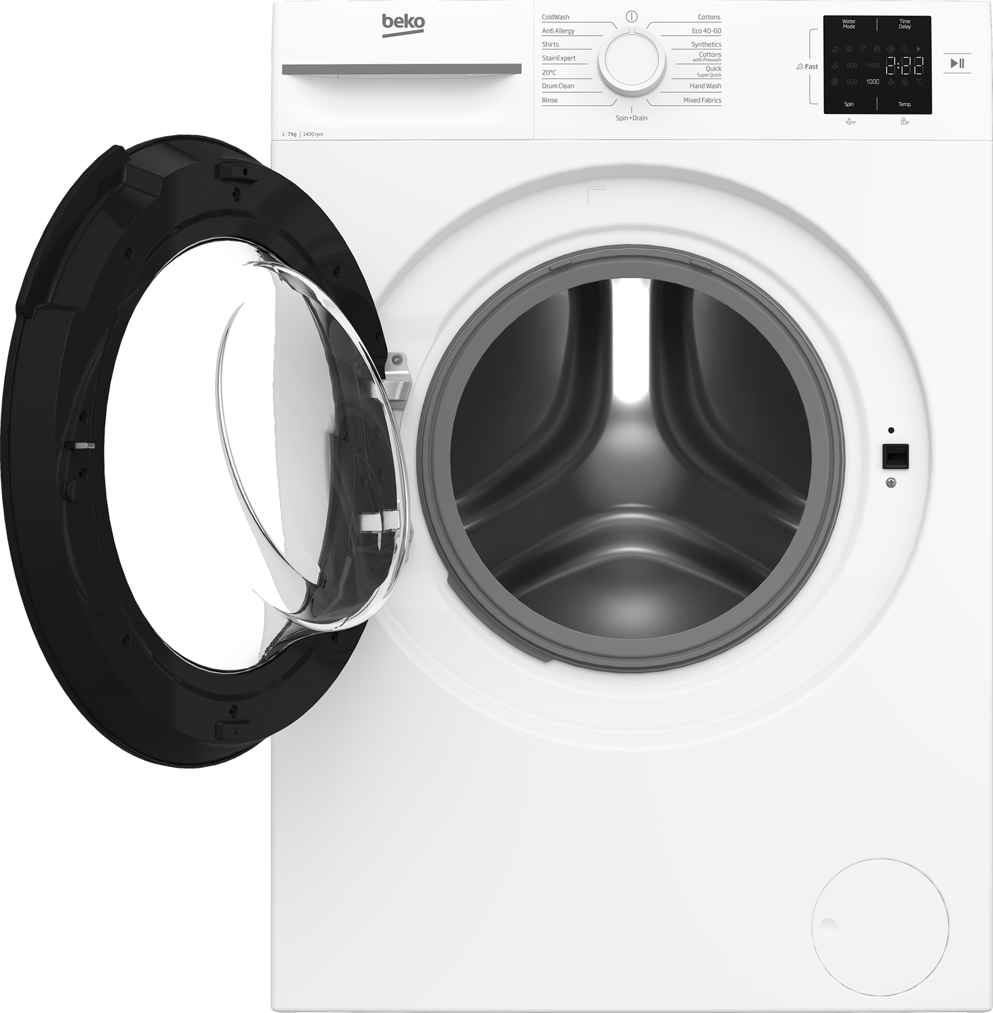 Beko BM1WU3741W 7kg 1400 Spin Washing Machine - White thumbnail image