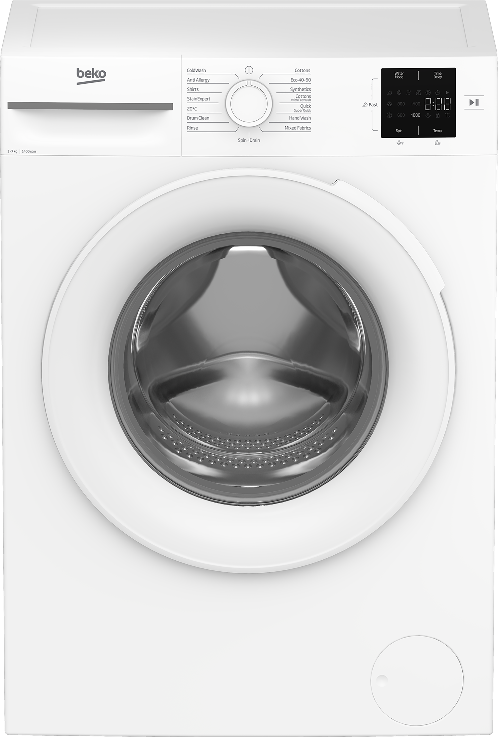 Beko BM1WU3741W 7kg 1400 Spin Washing Machine - White thumbnail image