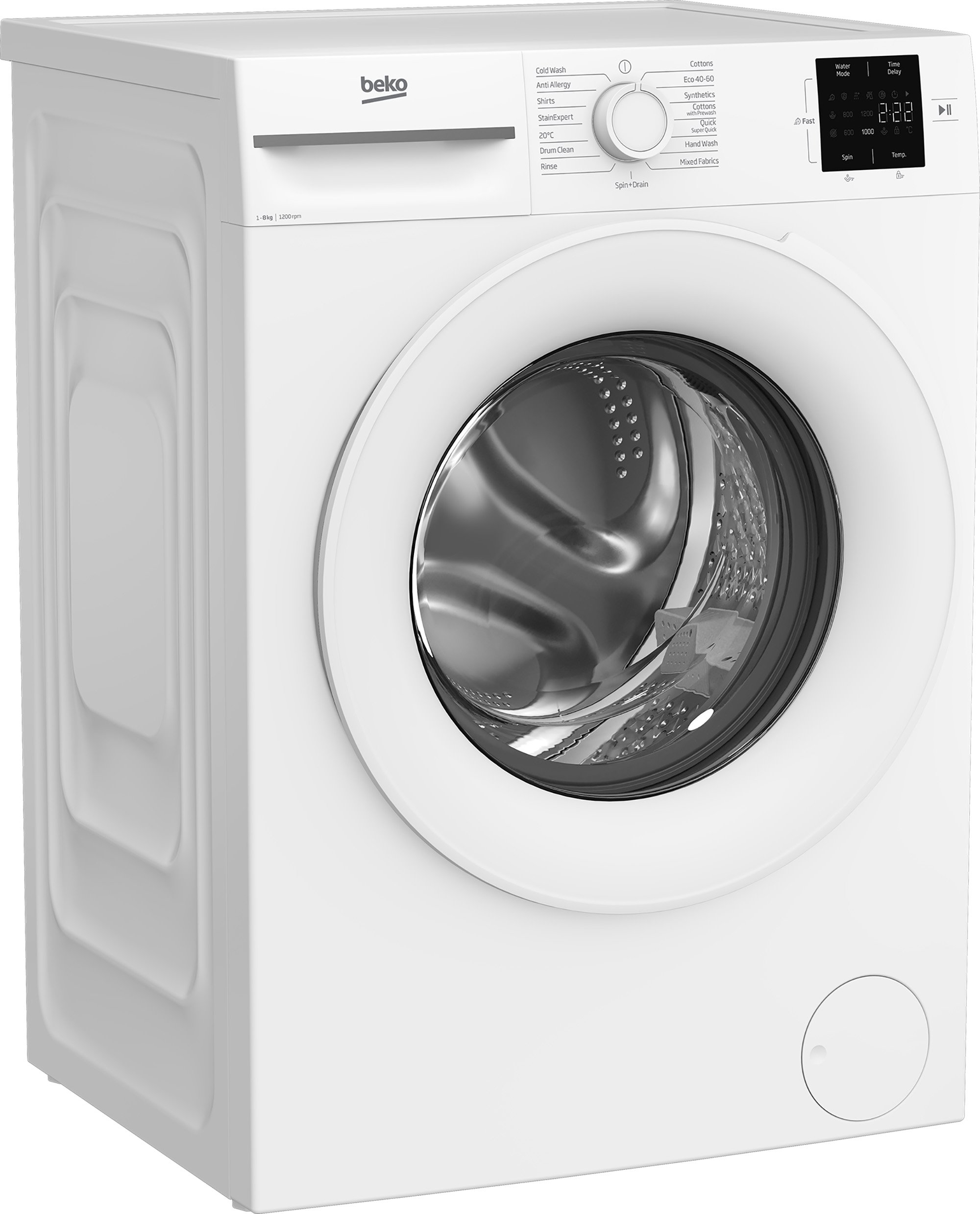Beko BMN3WT3821W 8kg 1200 Spin Washing Machine - White thumbnail image
