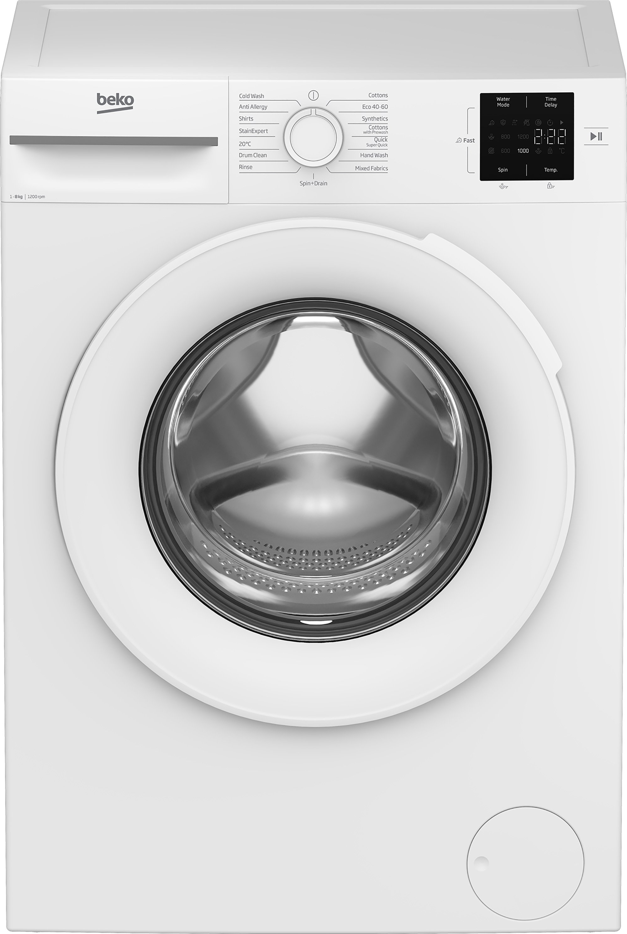 Beko BMN3WT3821W 8kg 1200 Spin Washing Machine - White thumbnail image
