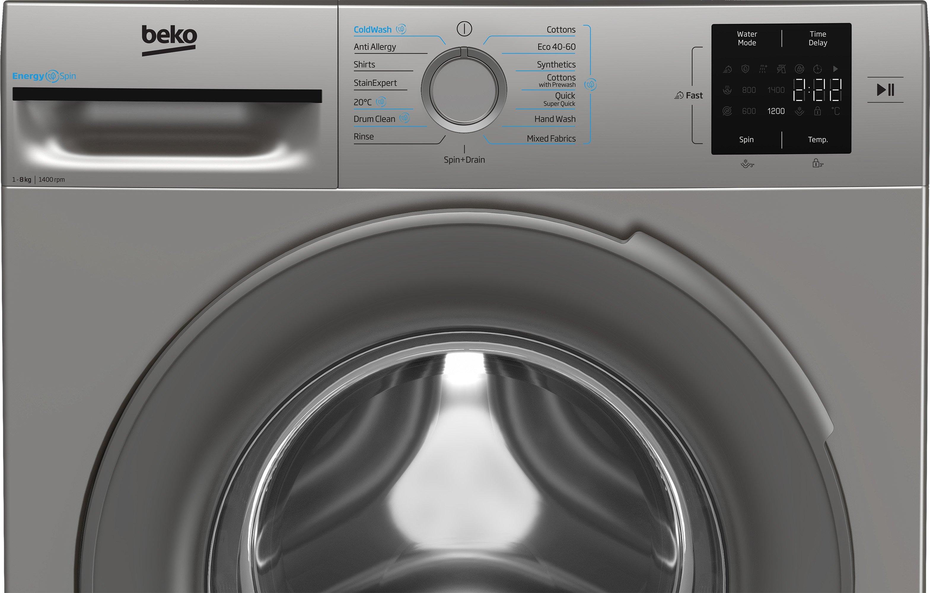Beko BMN3WT3841S 8kg 1400 Spin Washing Machine thumbnail image